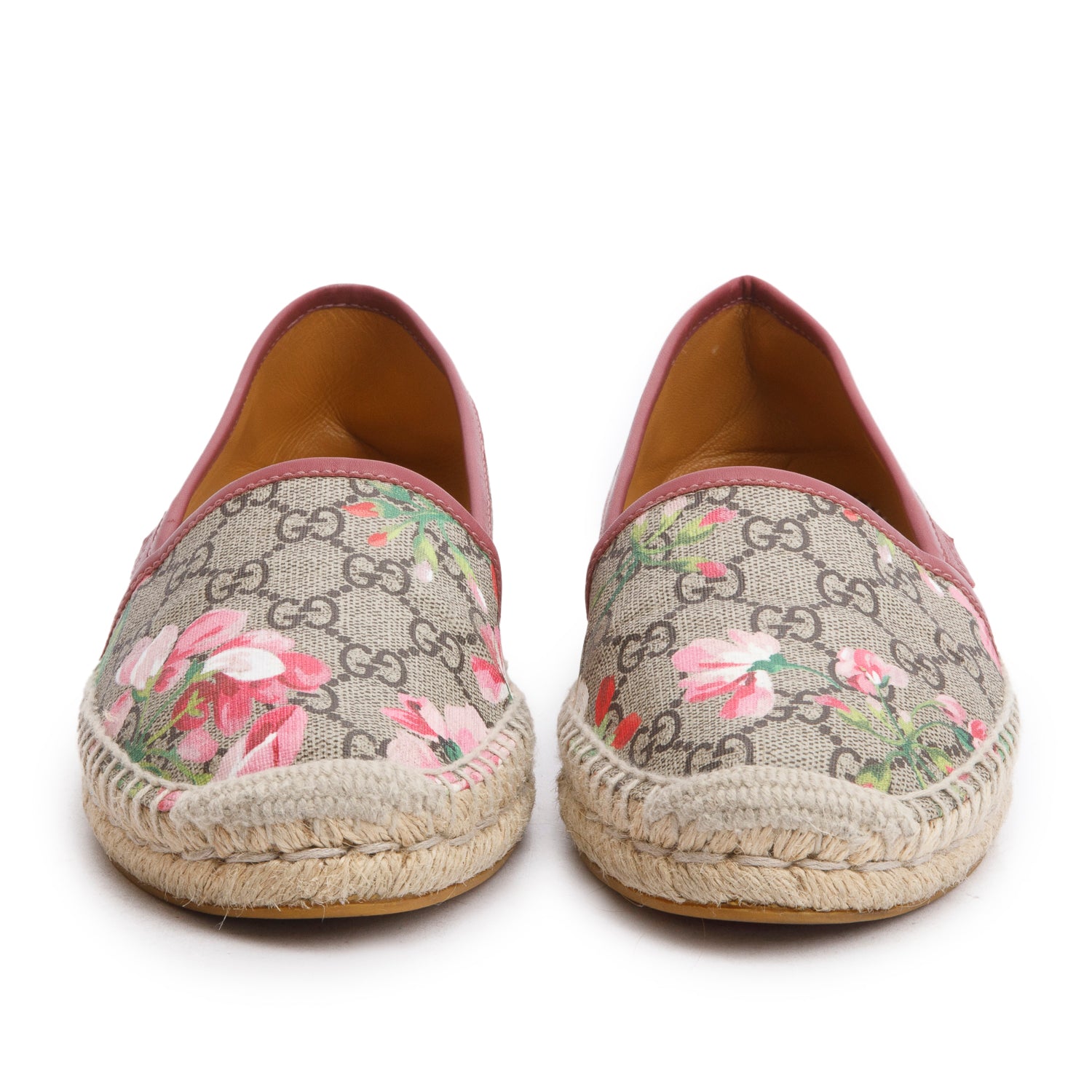 Gucci GG Supreme Blooms Espadrille, Size 38.5 w/ Box