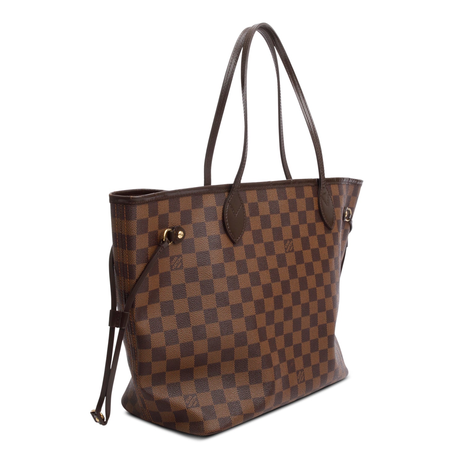 Louis Vuitton Damier Ebene Neverfull MM w/ Pouch & Box
