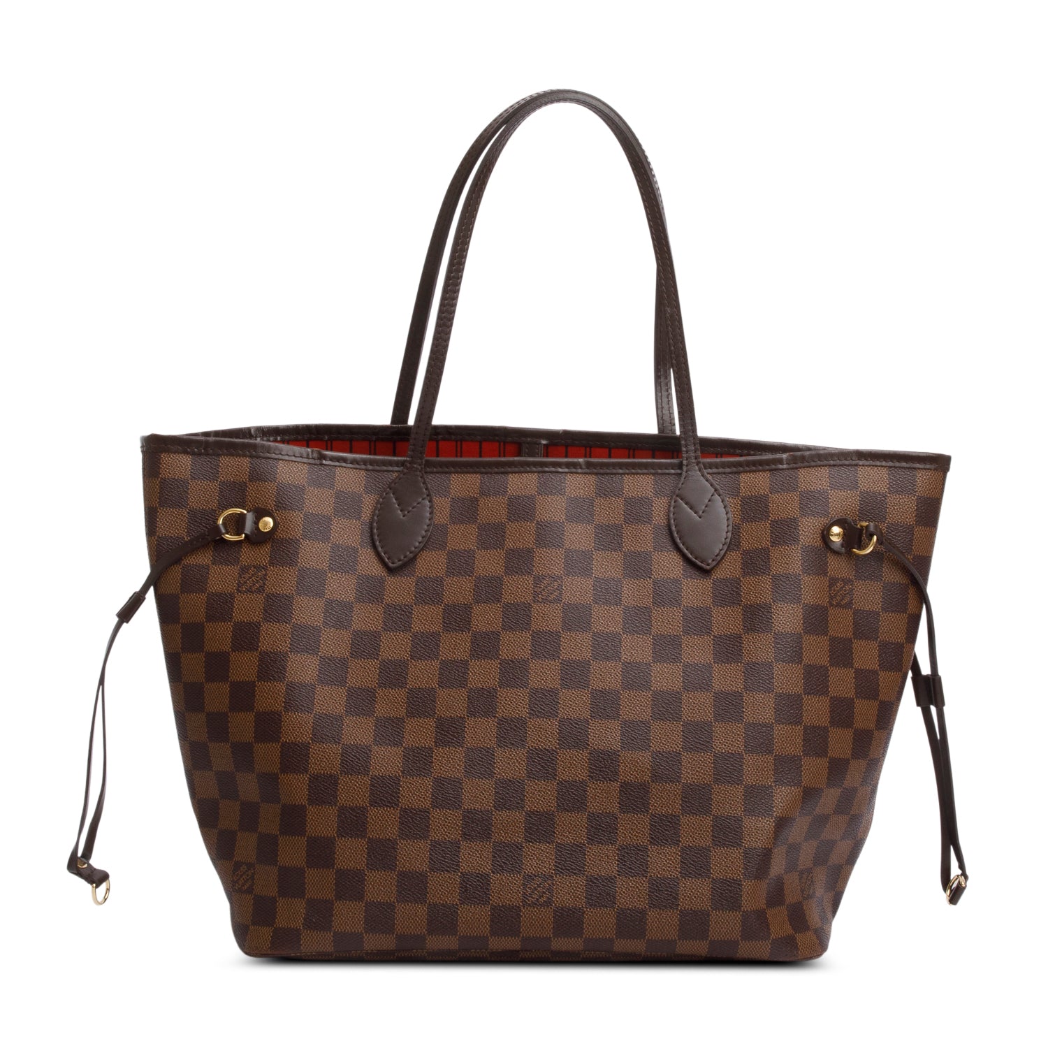 Louis Vuitton Damier Ebene Neverfull MM w/ Pouch & Box