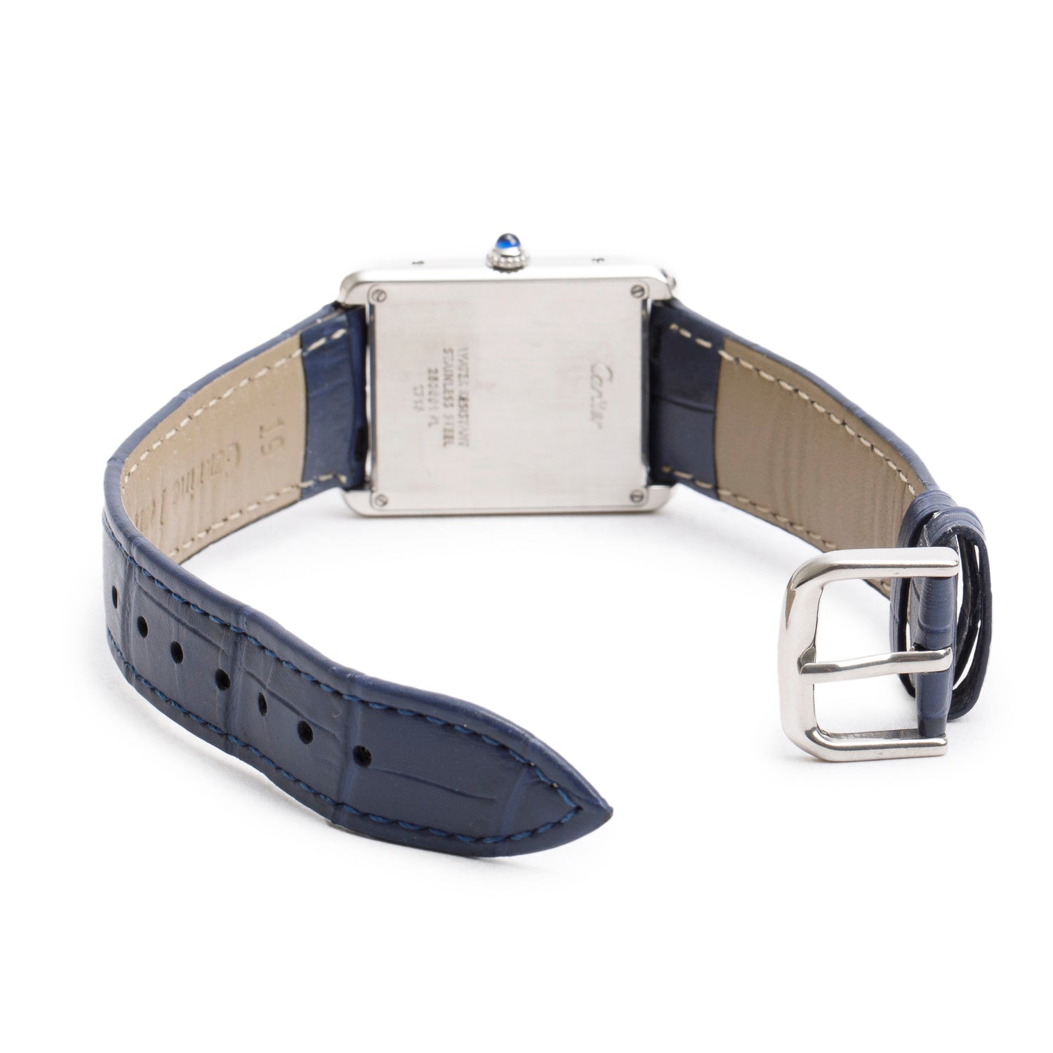 Cartier Stainless Steel Tank Solo Quartz Watch, Large Model 2715 w/ Box