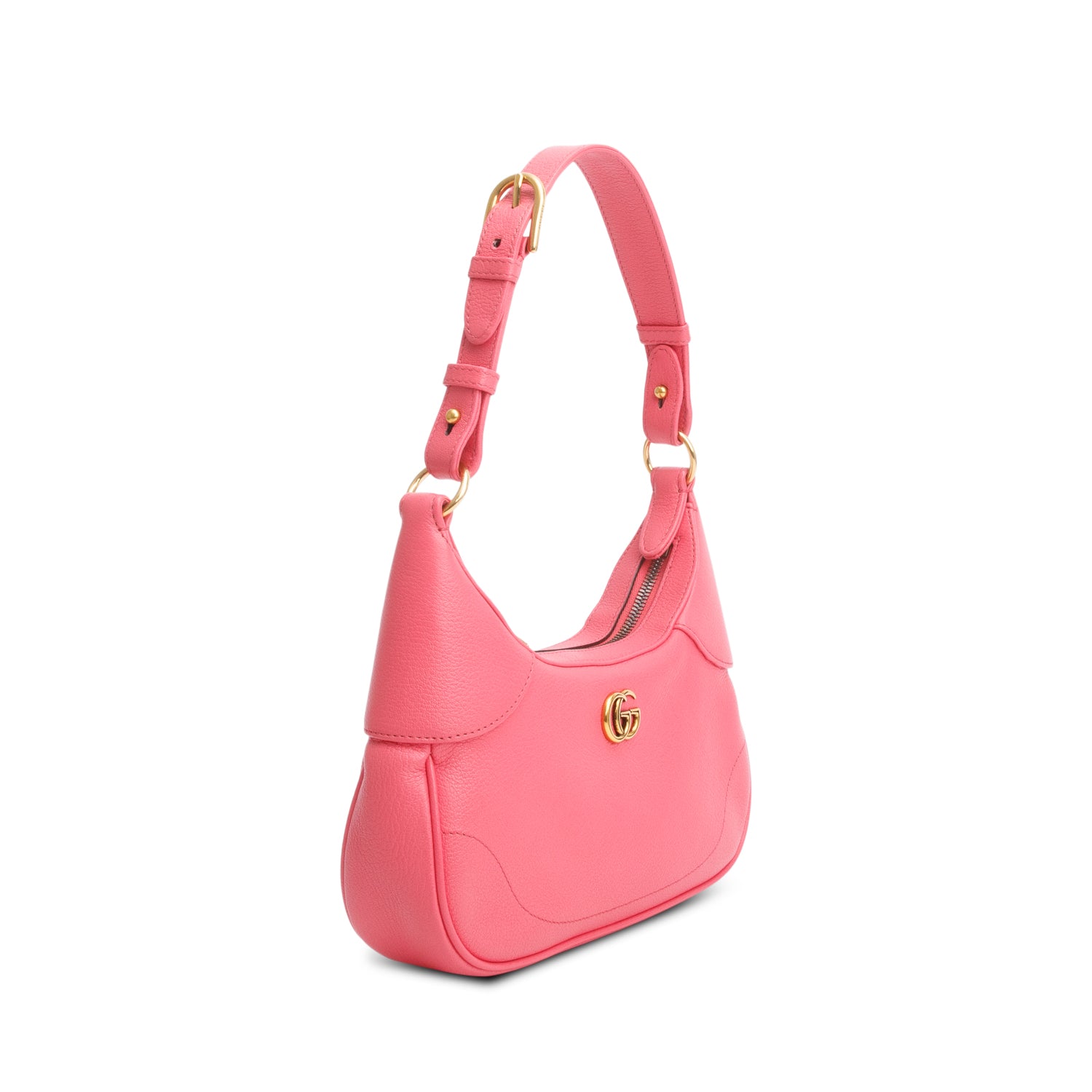 Gucci 2024 Pink Goatskin Small Aphrodite Shoulder Bag w/ Box, Straps & Receupt