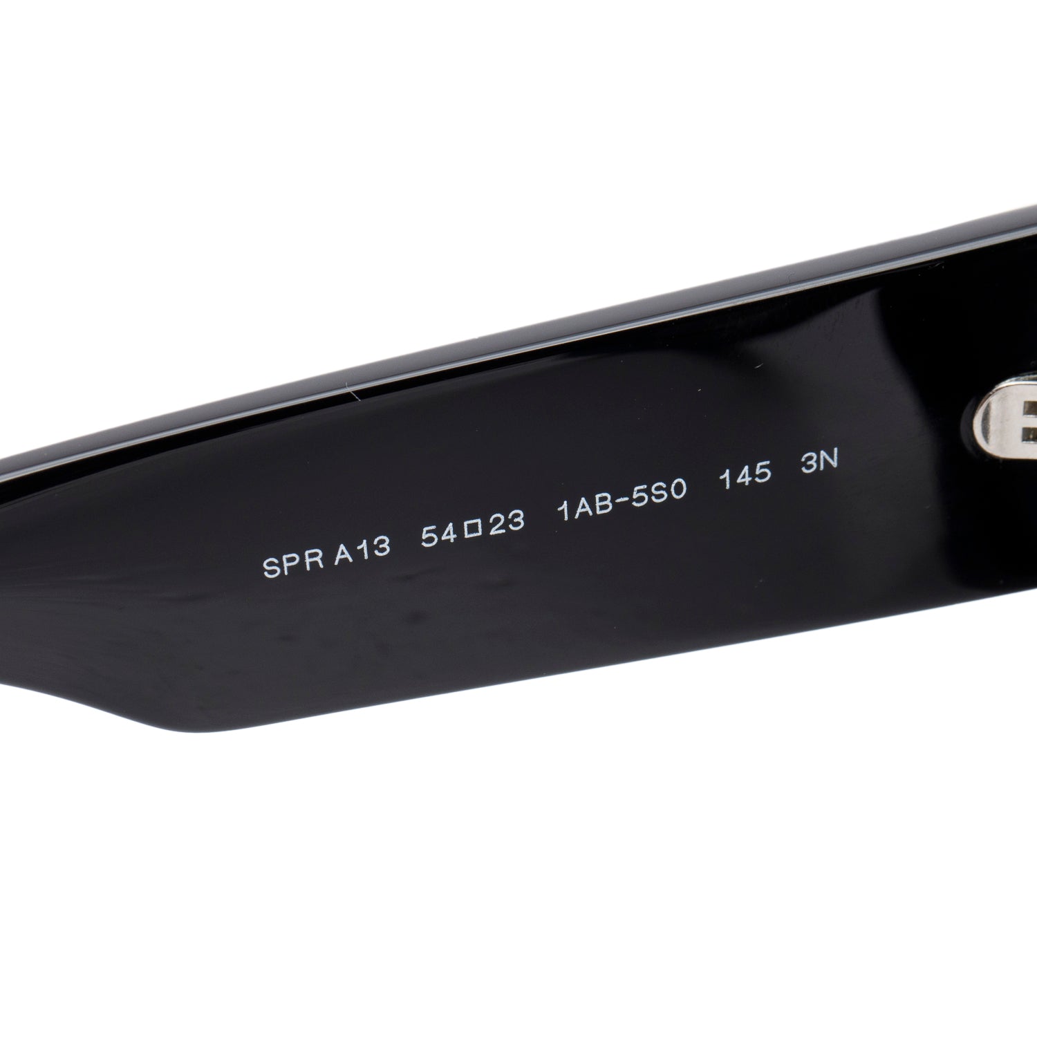 Prada SPRA13 Black Oval Acetate Sunglasses w/ Case & Box