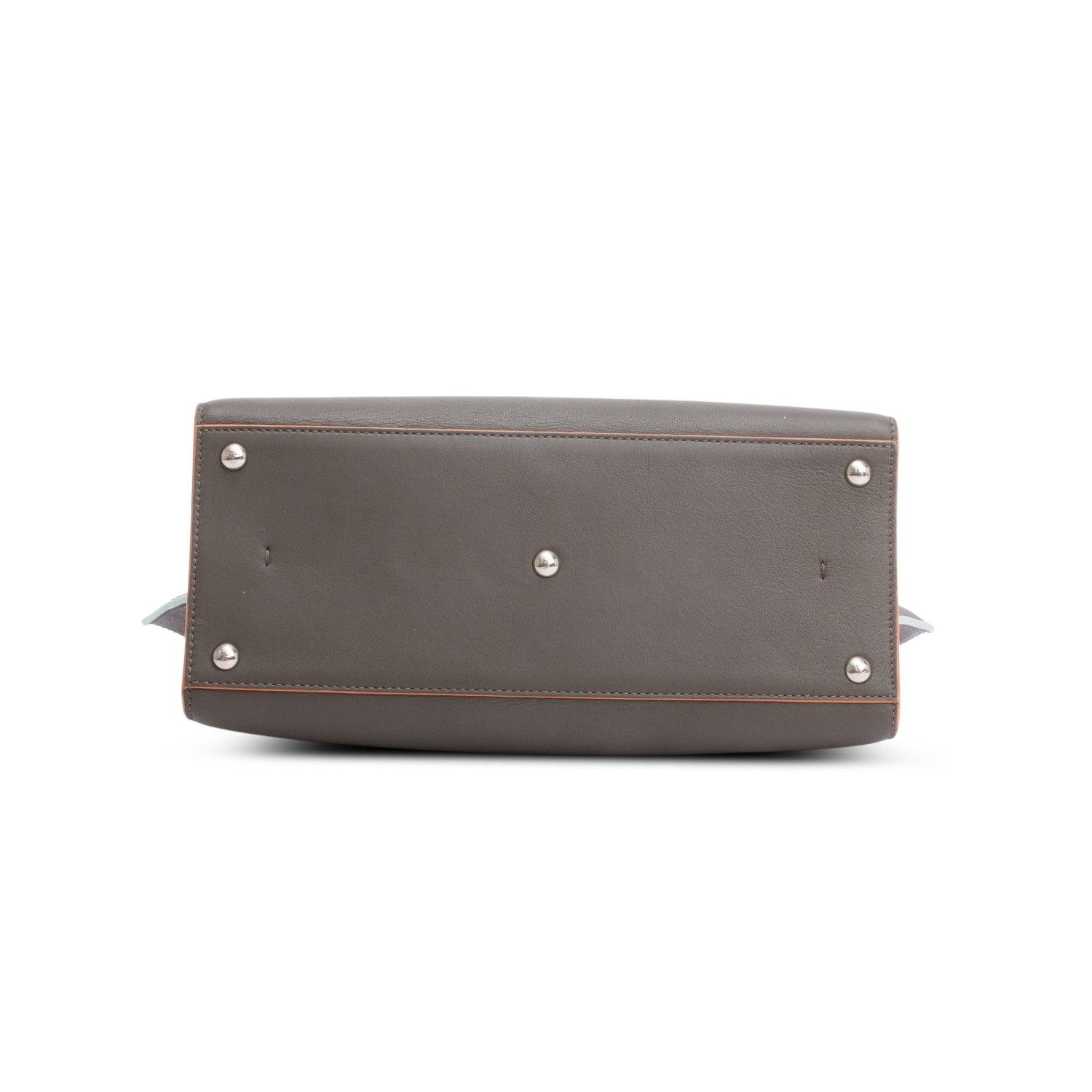 Fendi Grey Vitello Dolce Petite 3Jours Tote w/ Strap