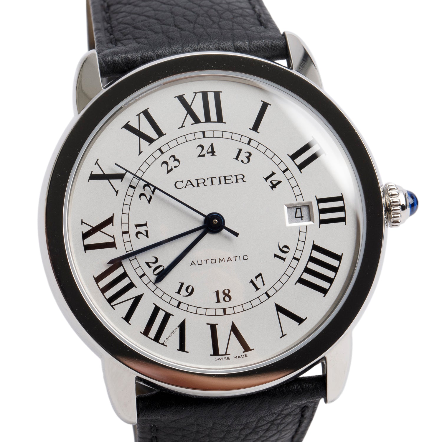 Cartier 2022 Stainless Steel Ronde Solo XL 42 MM Automatic Watch 3802 w/ Box & Papers