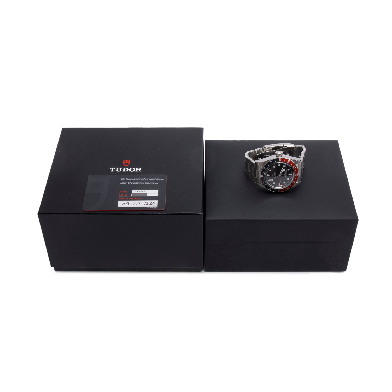 Tudor 2023 Stainless Steel Black Bay 'Pepsi' GMT 41 MM Automatic Watch Black Dial 79830RB w/ Box & Papers