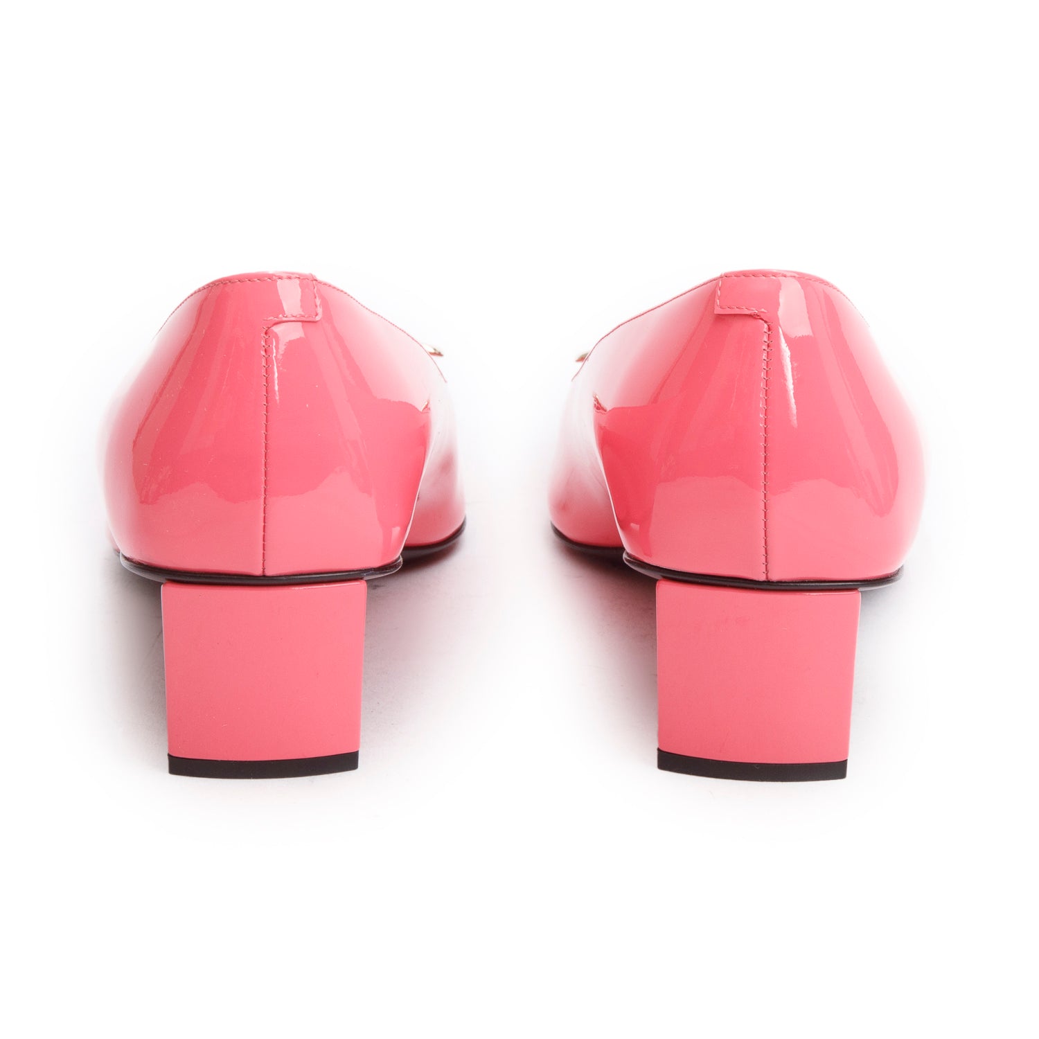 Roger Vivier Pink Patent Leather Decolette Belle Vivier, Size 38.5 w/ Box