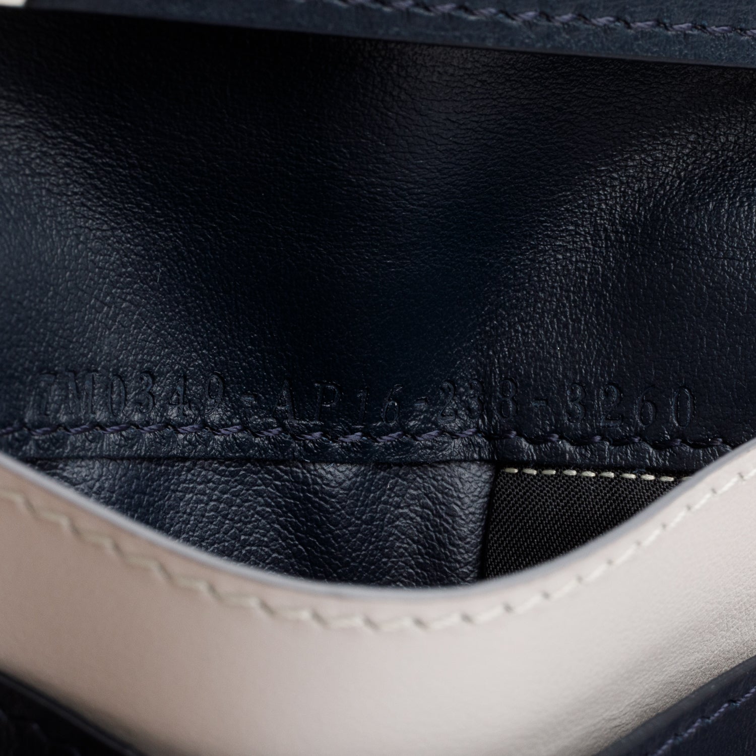 Fendi Grey FF Logo Leather Shadow Bifold Card Holder