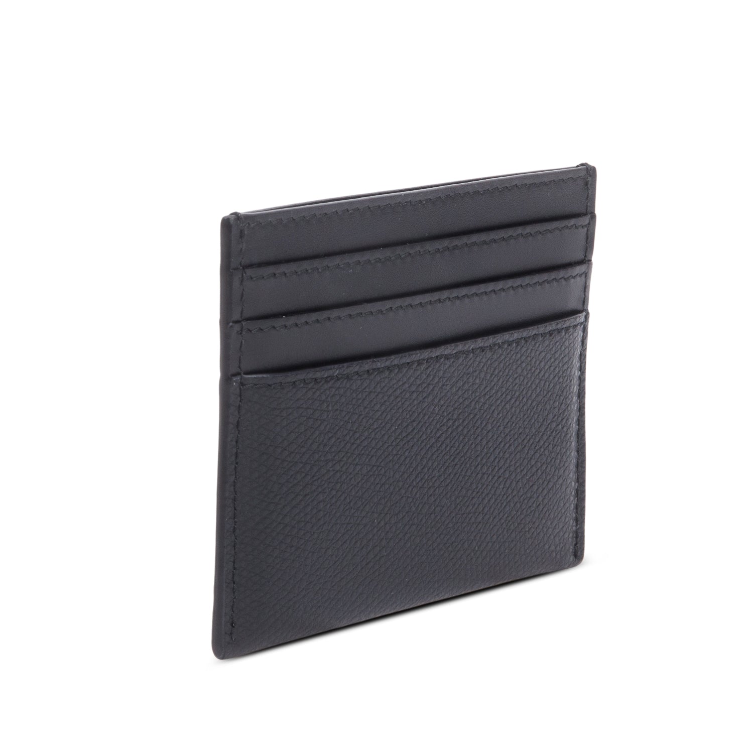 Fendi 2023 Black Calfskin Leather FF Diamonds Card Case w/ Box