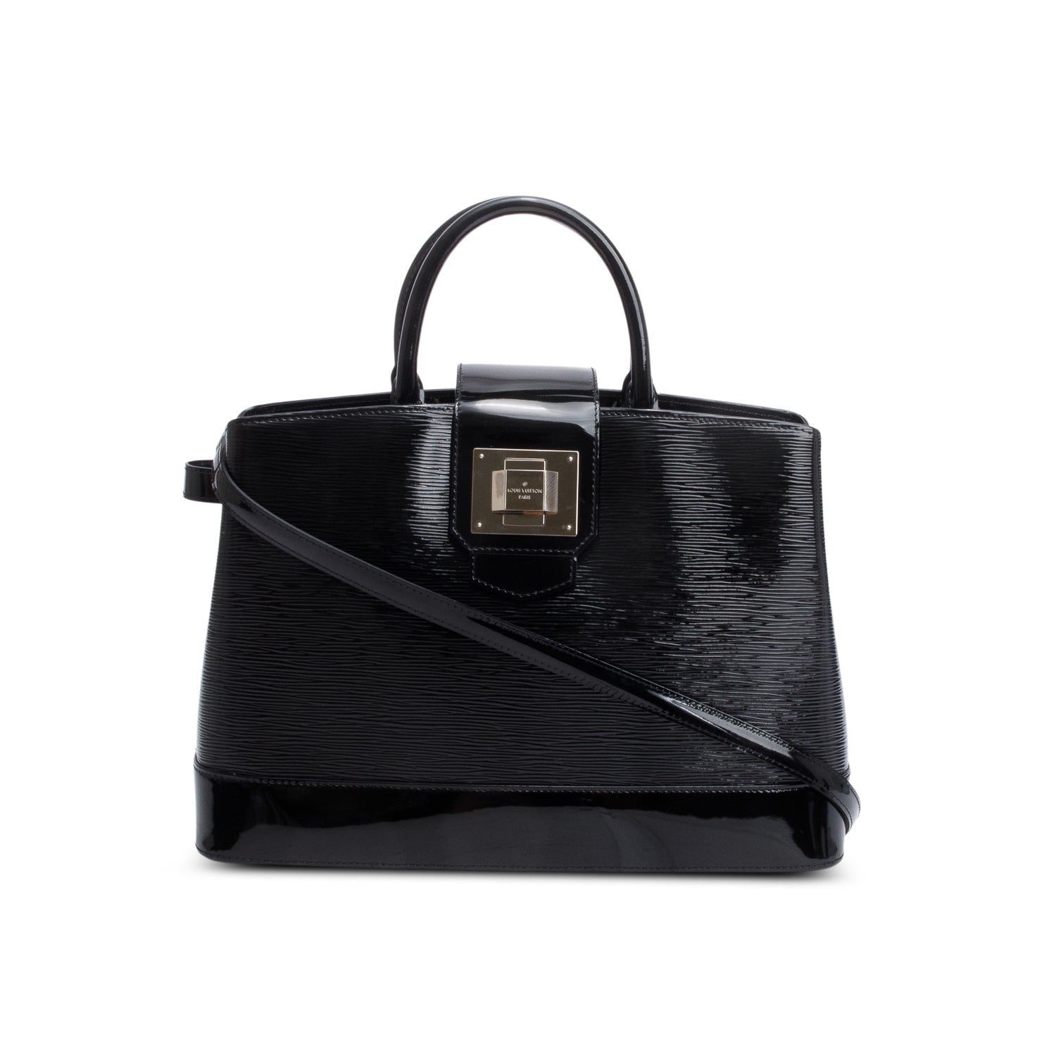 Louis Vuitton Black Electric Epi Leather Mirabeau GM w/ Strap
