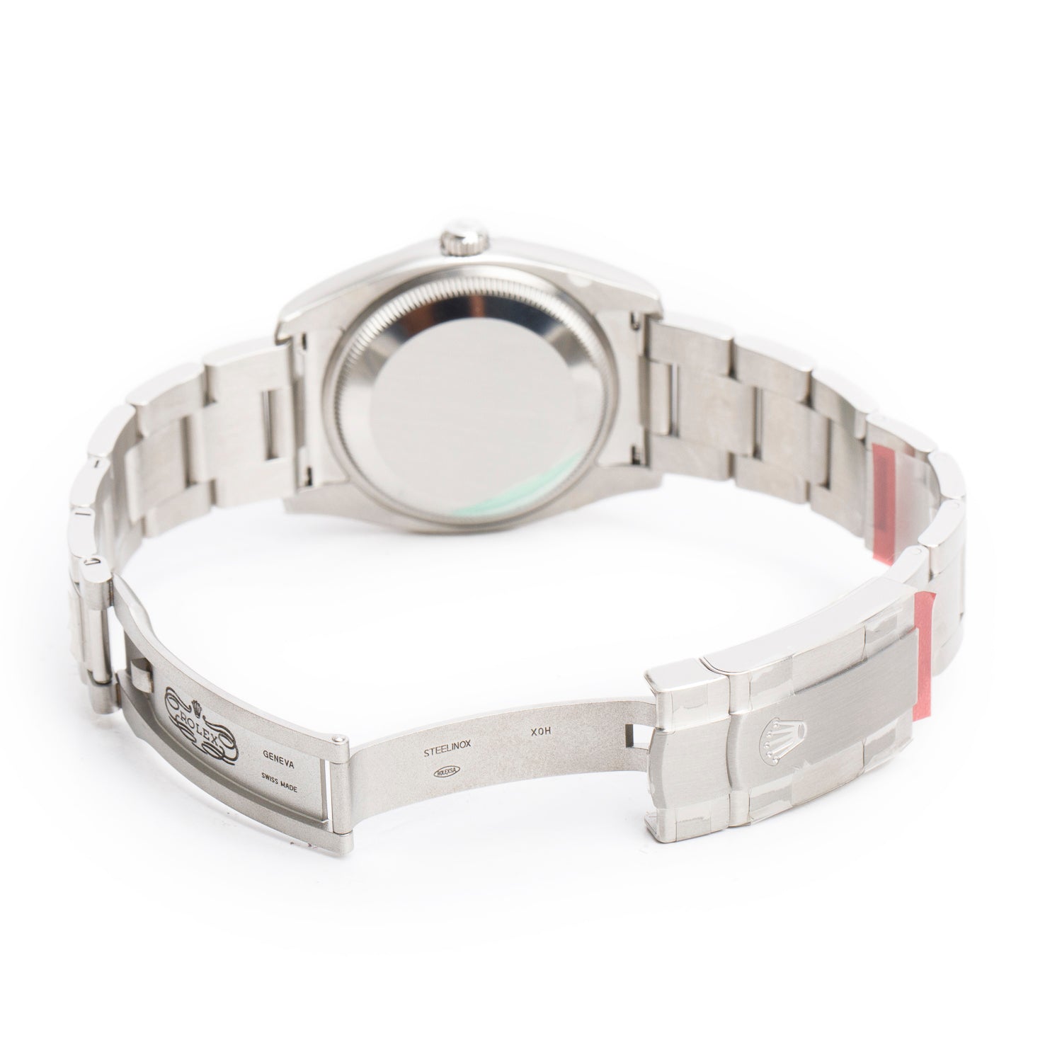 Rolex Stainless Steel Oyster Perpetual Air King 34 MM Automatic Watch Blue Dial 114200 w/ Box & Papers