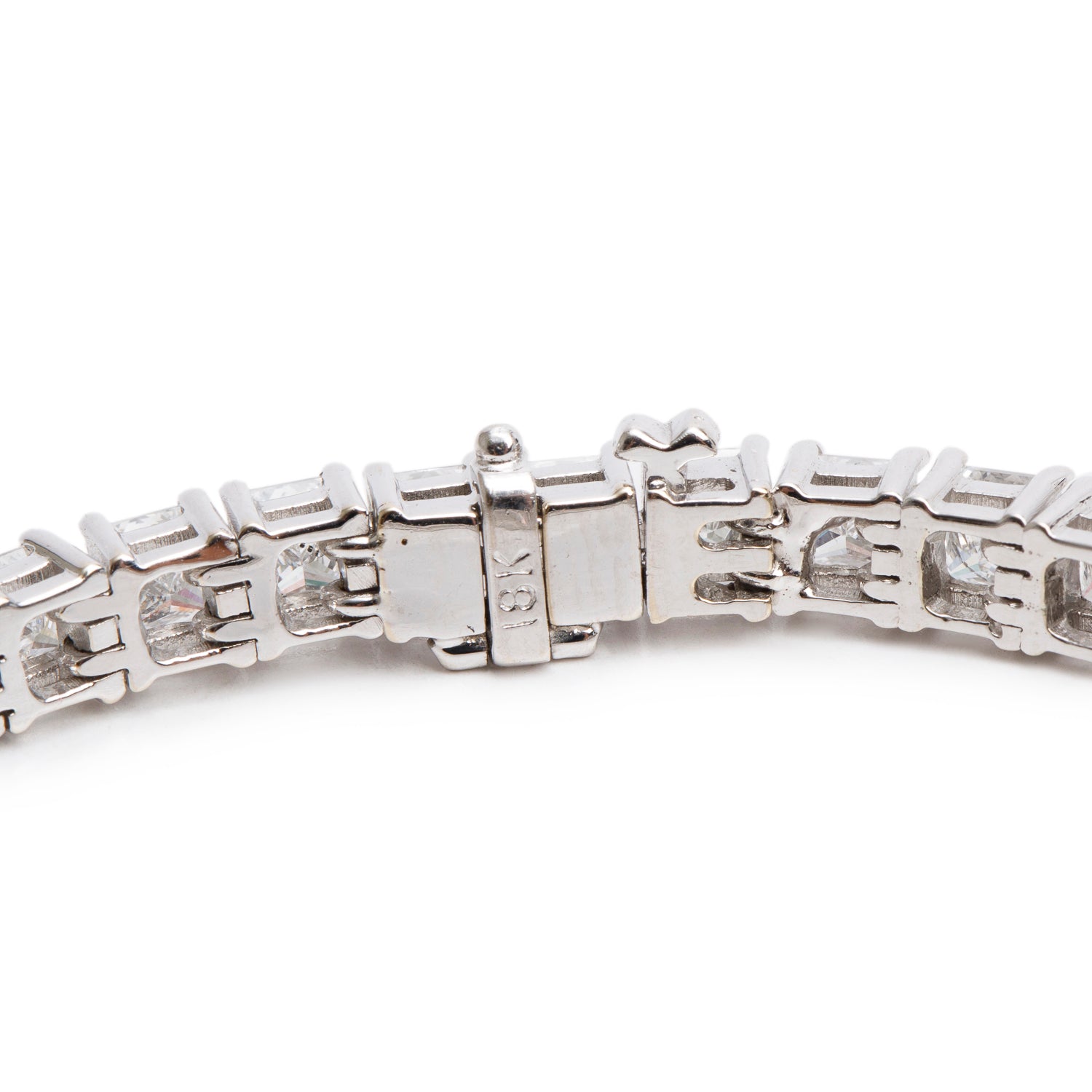 18k White Gold 10.20 tcw. Diamond Tennis Bracelet