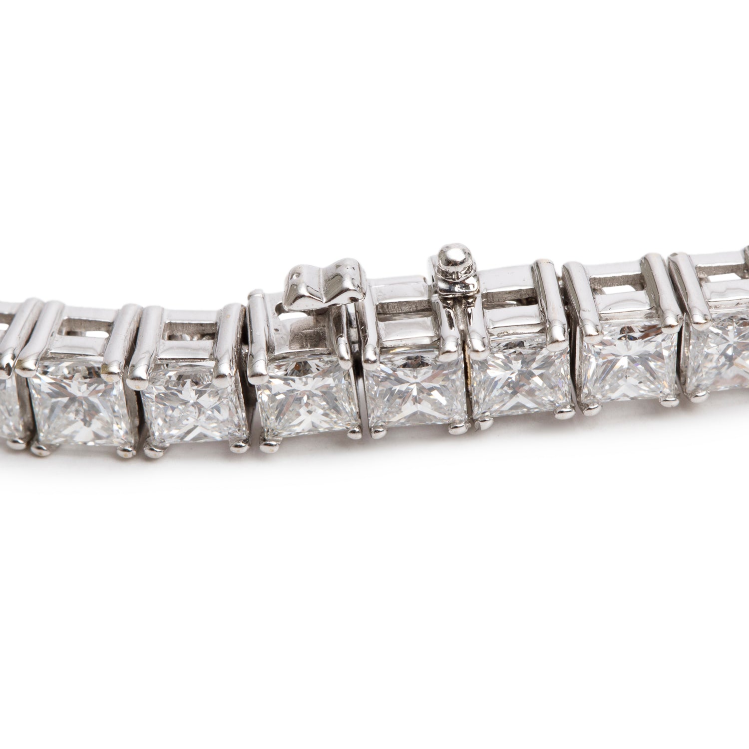 18k White Gold 10.20 tcw. Diamond Tennis Bracelet
