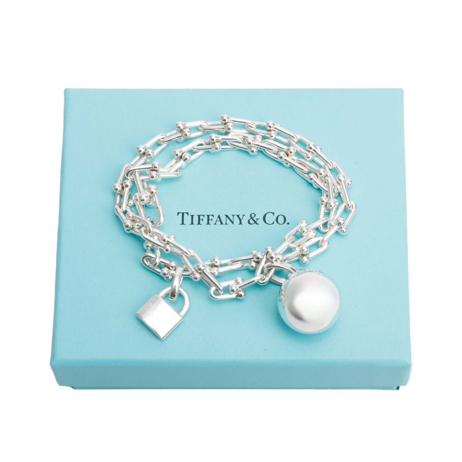 Tiffany & Co. Sterling Silver HardWear Small Wrap Bracelet w/ Box