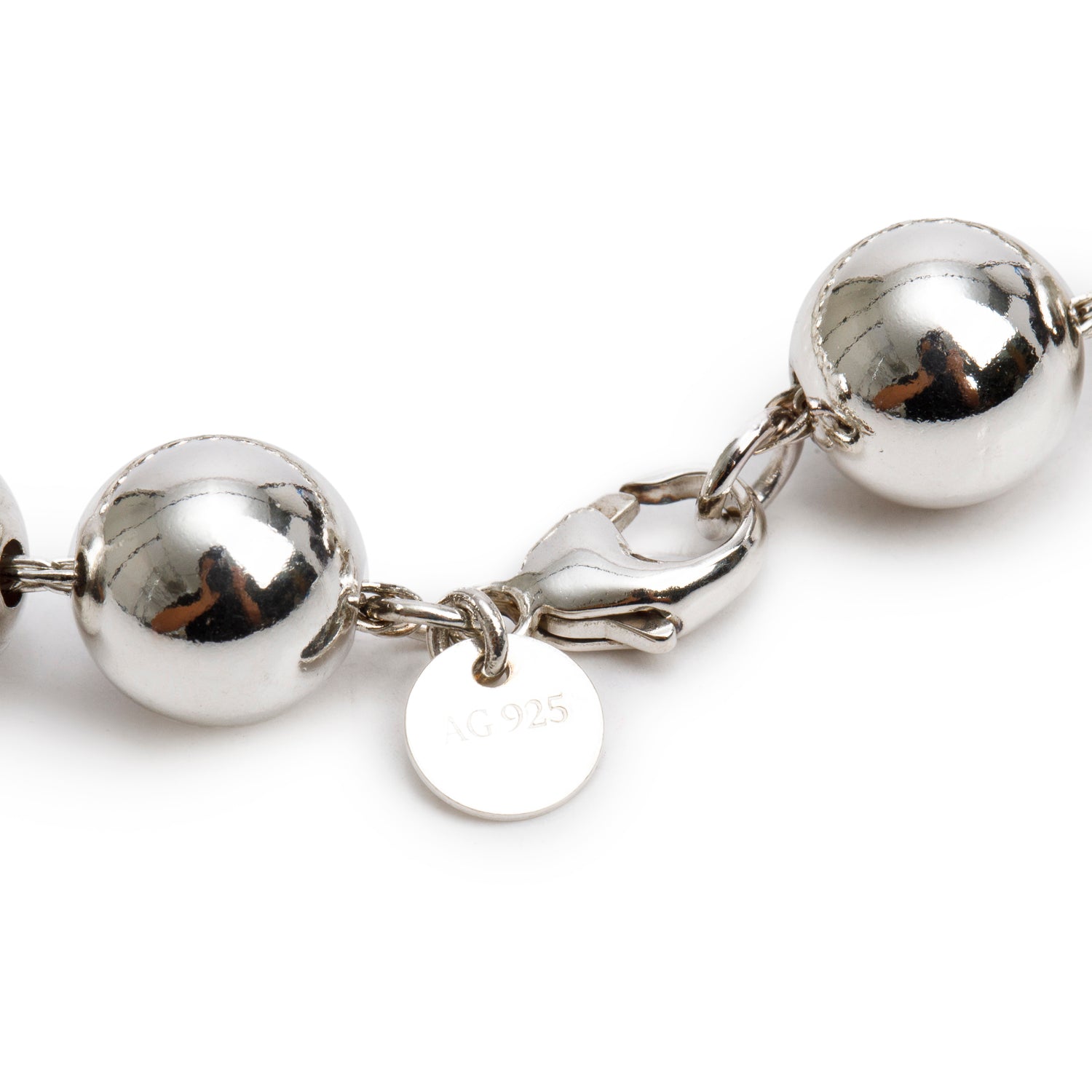 Tiffany & Co. Sterling Silver 10 MM HardWear Ball Bracelet