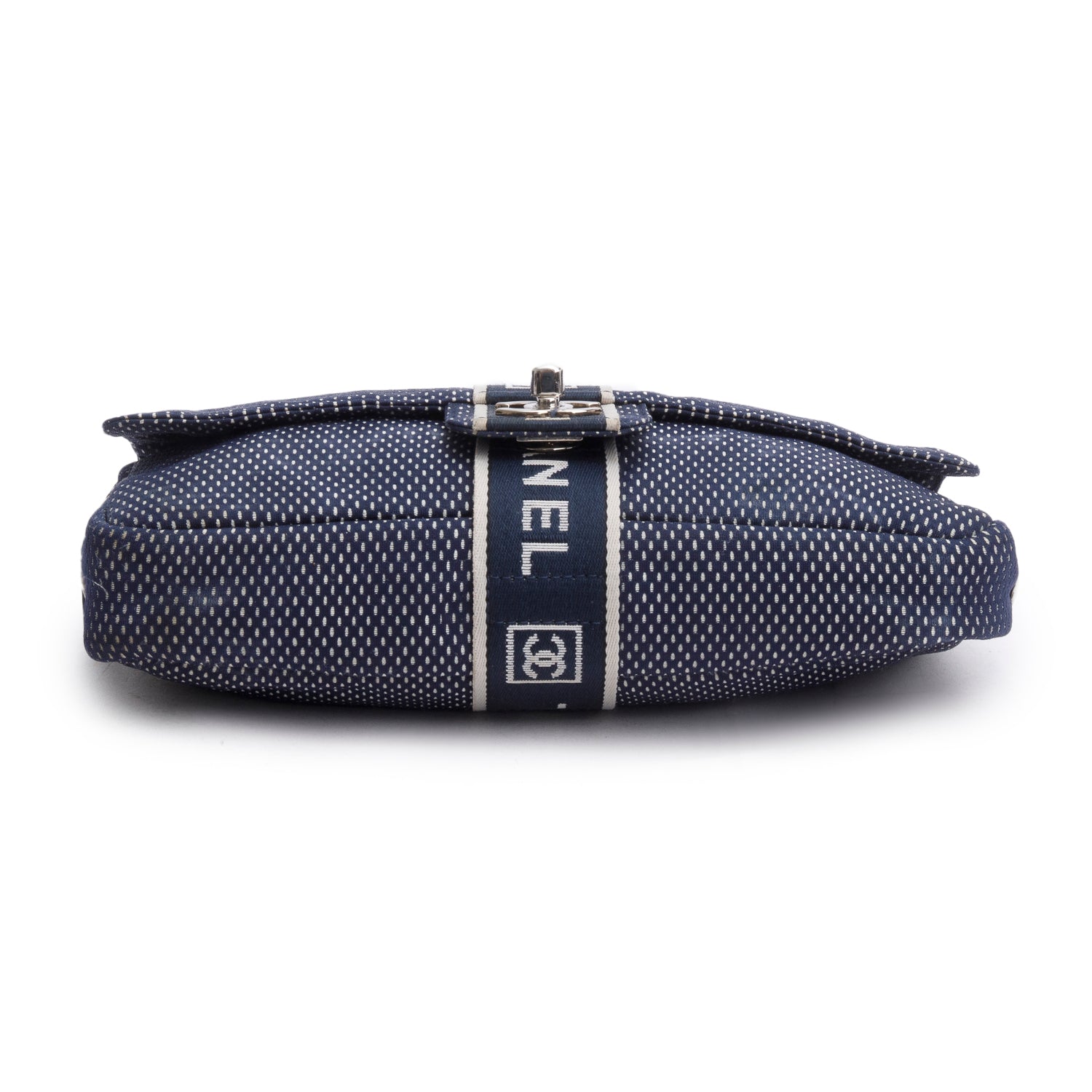 Chanel Blue Nylon Sport Ligne Flap Bag