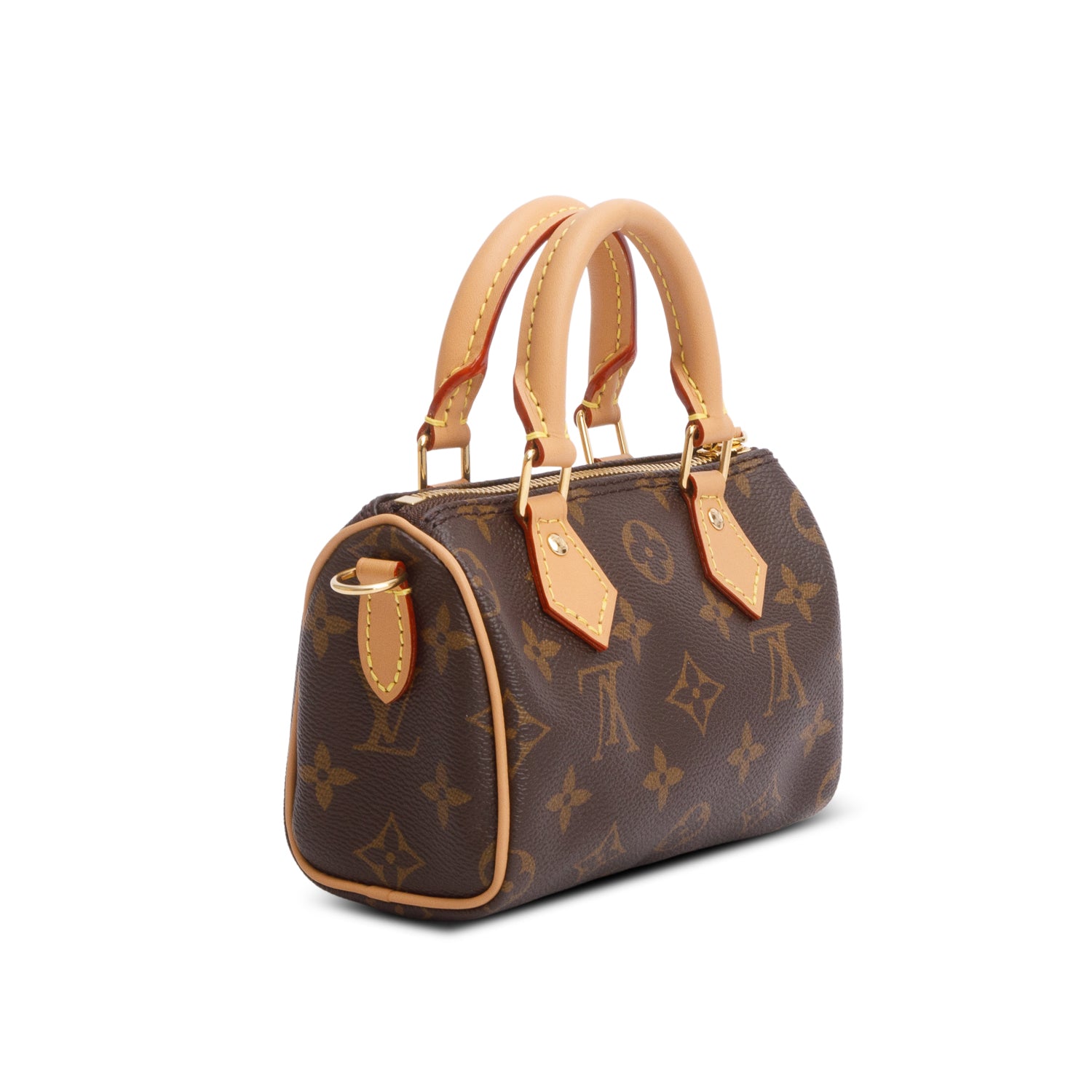 Louis Vuitton 2022 Monogram Nano Speedy w/ Strap & Box