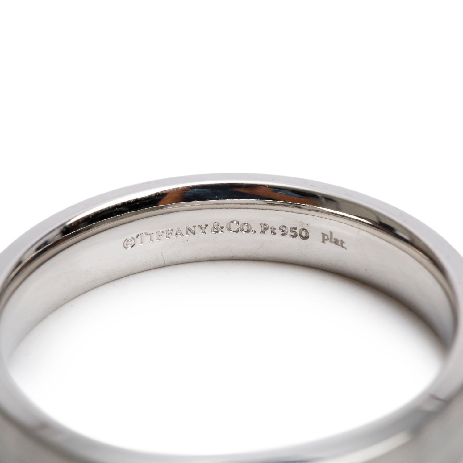 Tiffany & Co. The Charles Setting Platinum 5 MM Satin Finish Ring, Size 13