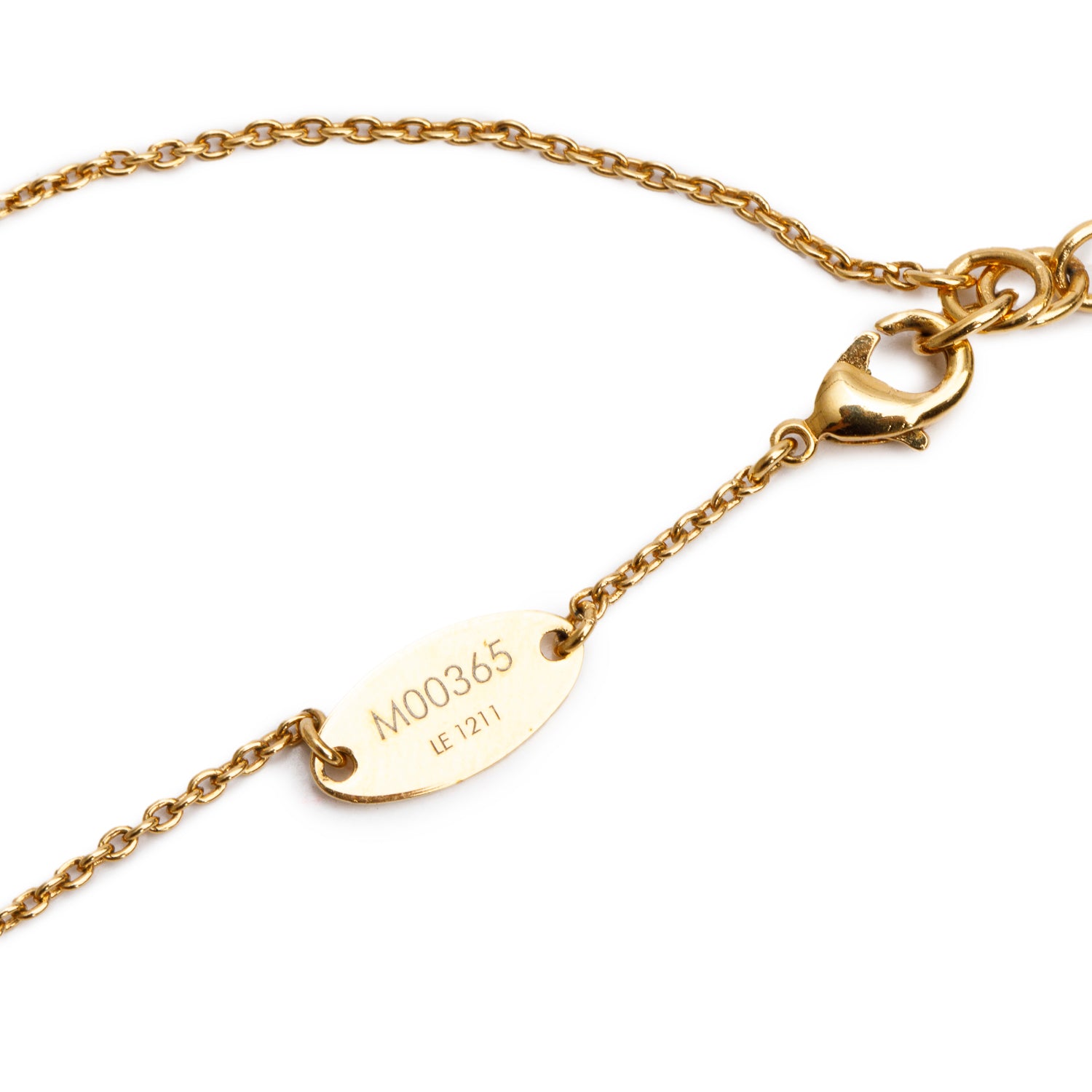 Louis Vuitton 2021 Gold Plated Collier Louisette Necklace w/ Box