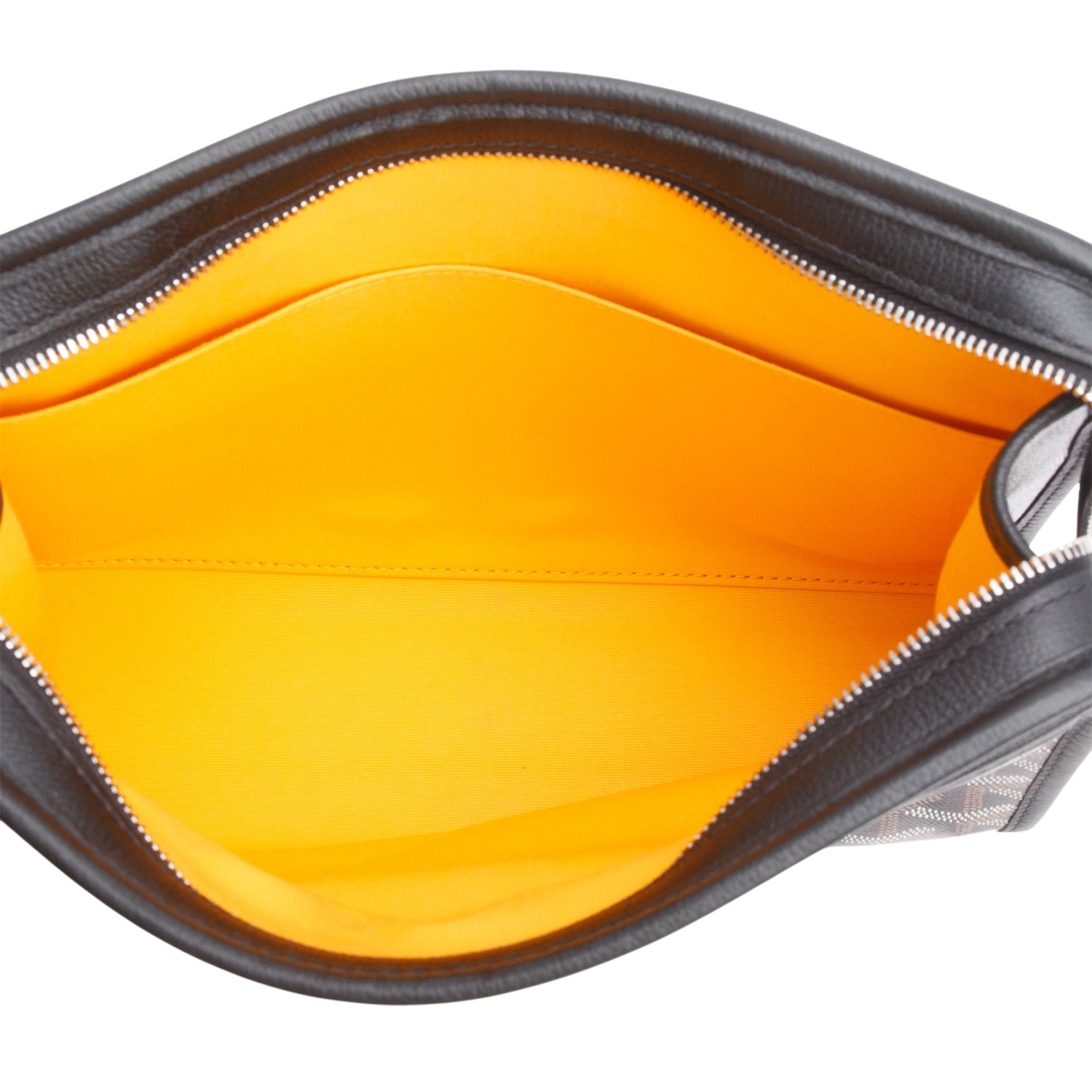 Goyard 2024 Black Goyardine Jouvence MM Toiletry Pouch w/ Receipt