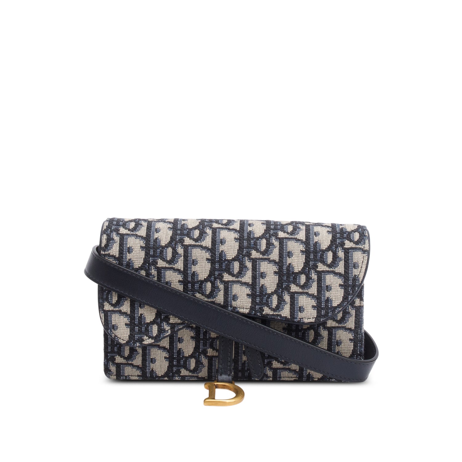 Christian Dior Oblique Saddle Belt Pouch w/ Box