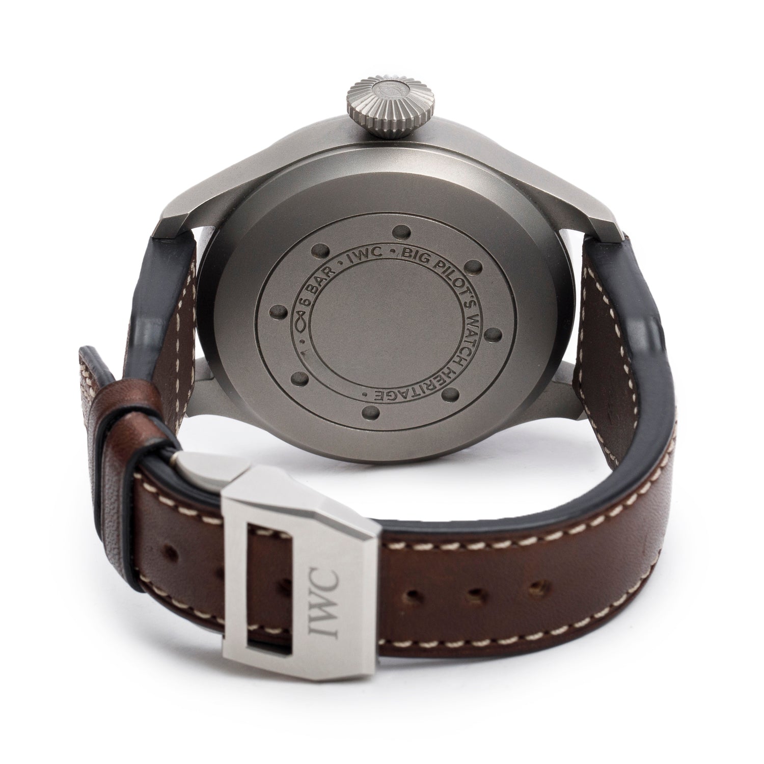 IWC Titanium Big Pilot 46.2 MM Automatic Watch Black Dial IW501004 w/ Box & Papers