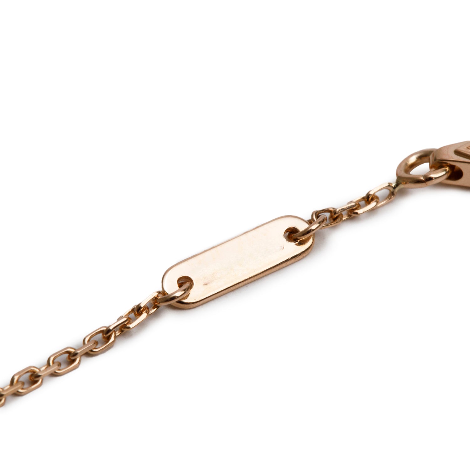 Van Cleef & Arpels 2024 18k Rose Gold Sweet Hearts 1 Motif Carnelian Bracelet w/ Box & Certificate