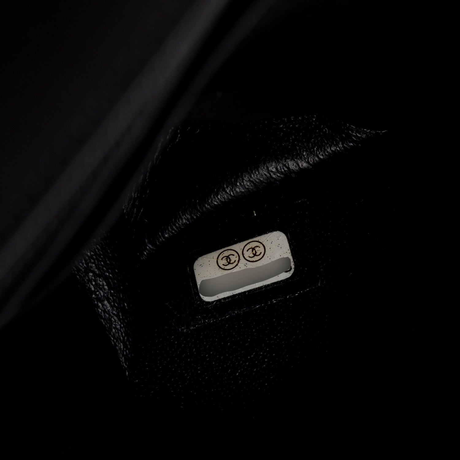 Chanel Black Calfskin Croc Embossed Grafitti 2.55 Mini Reissue Flap Bag w/ Box & Authenticity Card