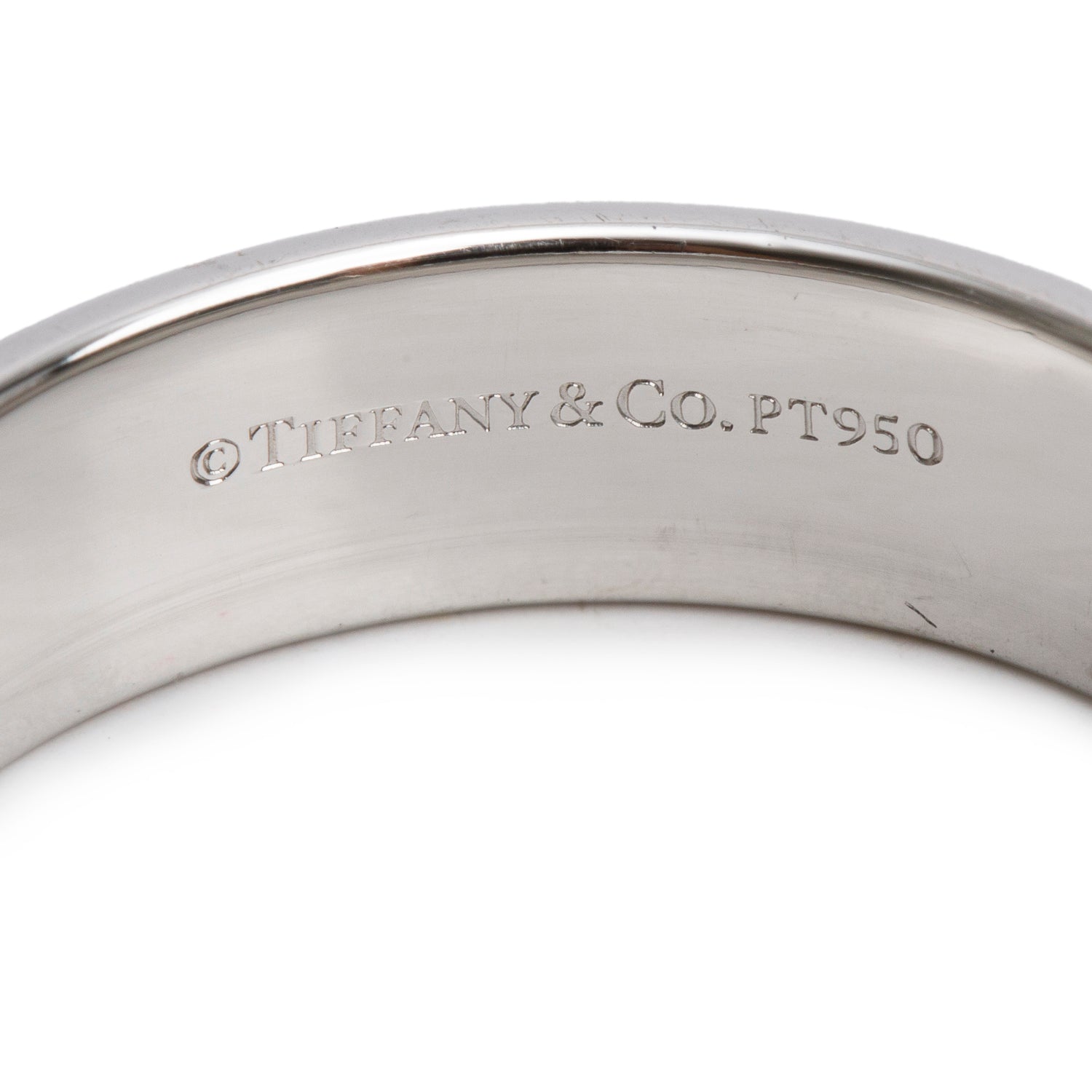 Tiffany & Co. Forever Platinum 6 MM Wedding Band Ring, Size 9.25