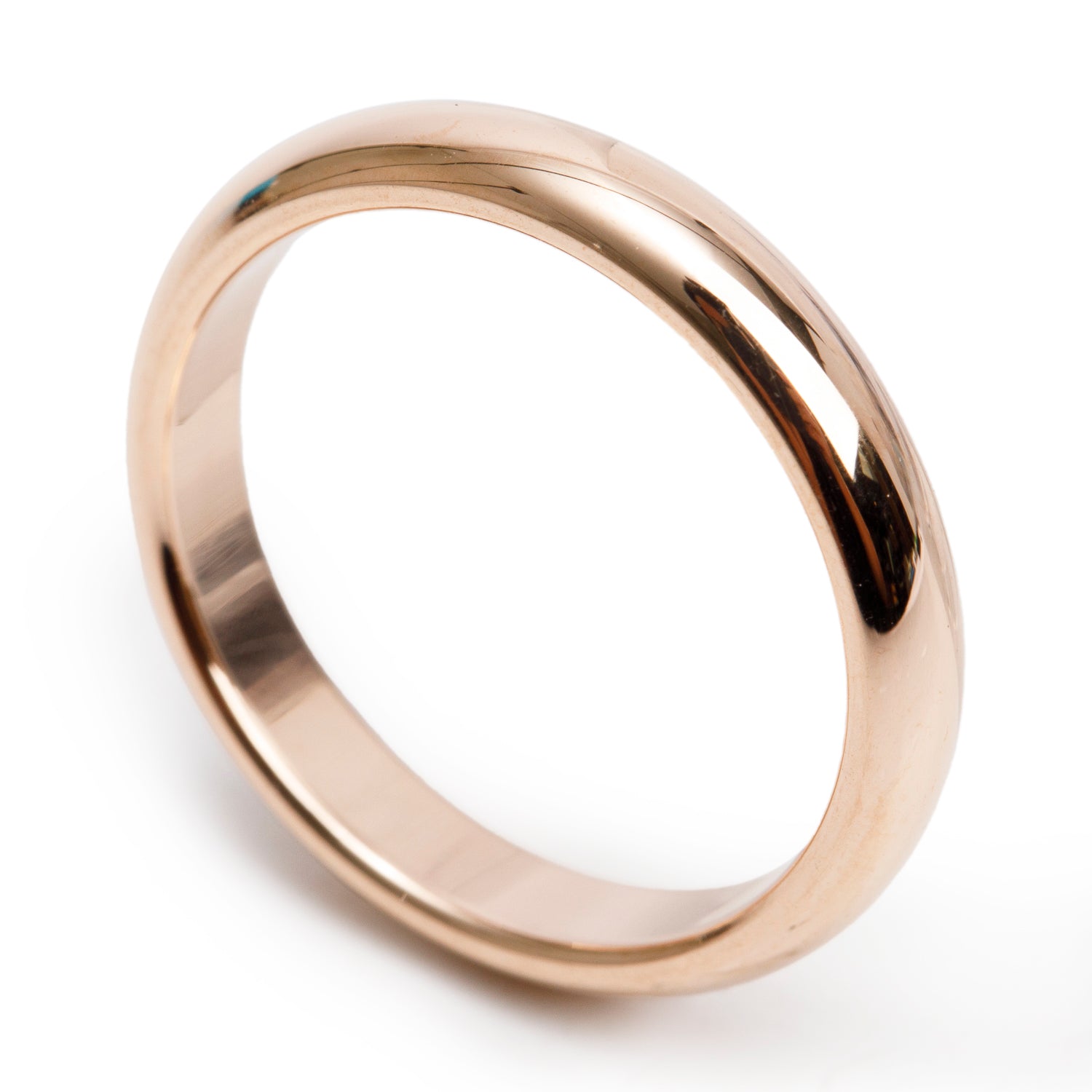 Cartier 18k Rose Gold 1895 3.5 MM Wedding Band Ring, Size 55 7.25