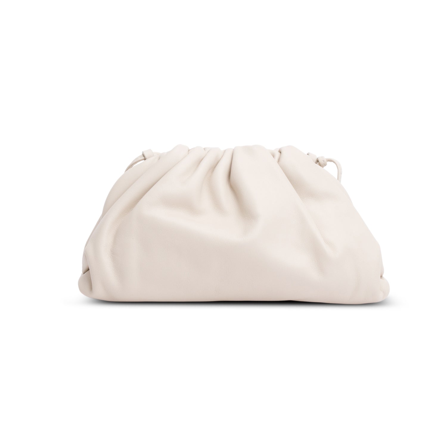 Bottega Veneta White Butter Calfskin Leather The Mini Pouch