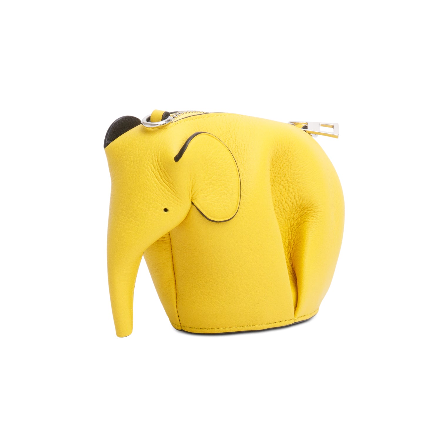 Loewe Yellow Calfskin Mini Elephant Crossbody Pouch w/ Box