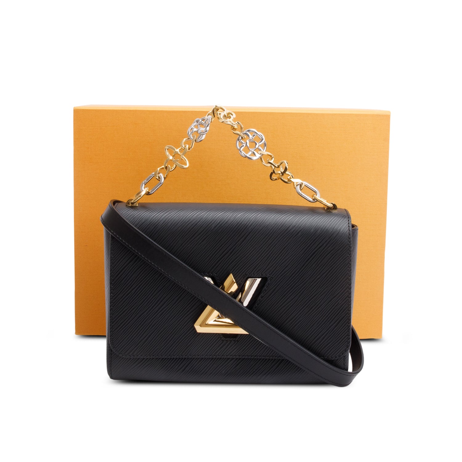 Louis Vuitton Black Epi Leather Twist MM w/ Box