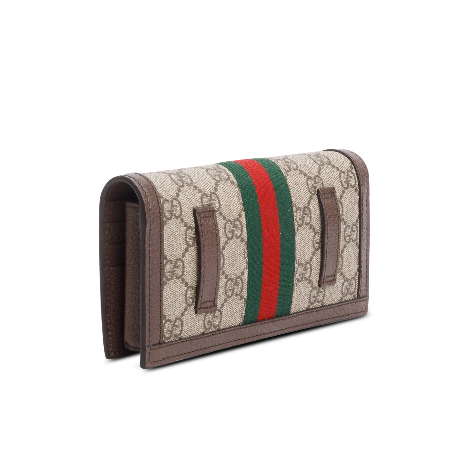 Gucci GG Supreme Monogram Web Ophidia Wallet on Chain w/ Box & Strap