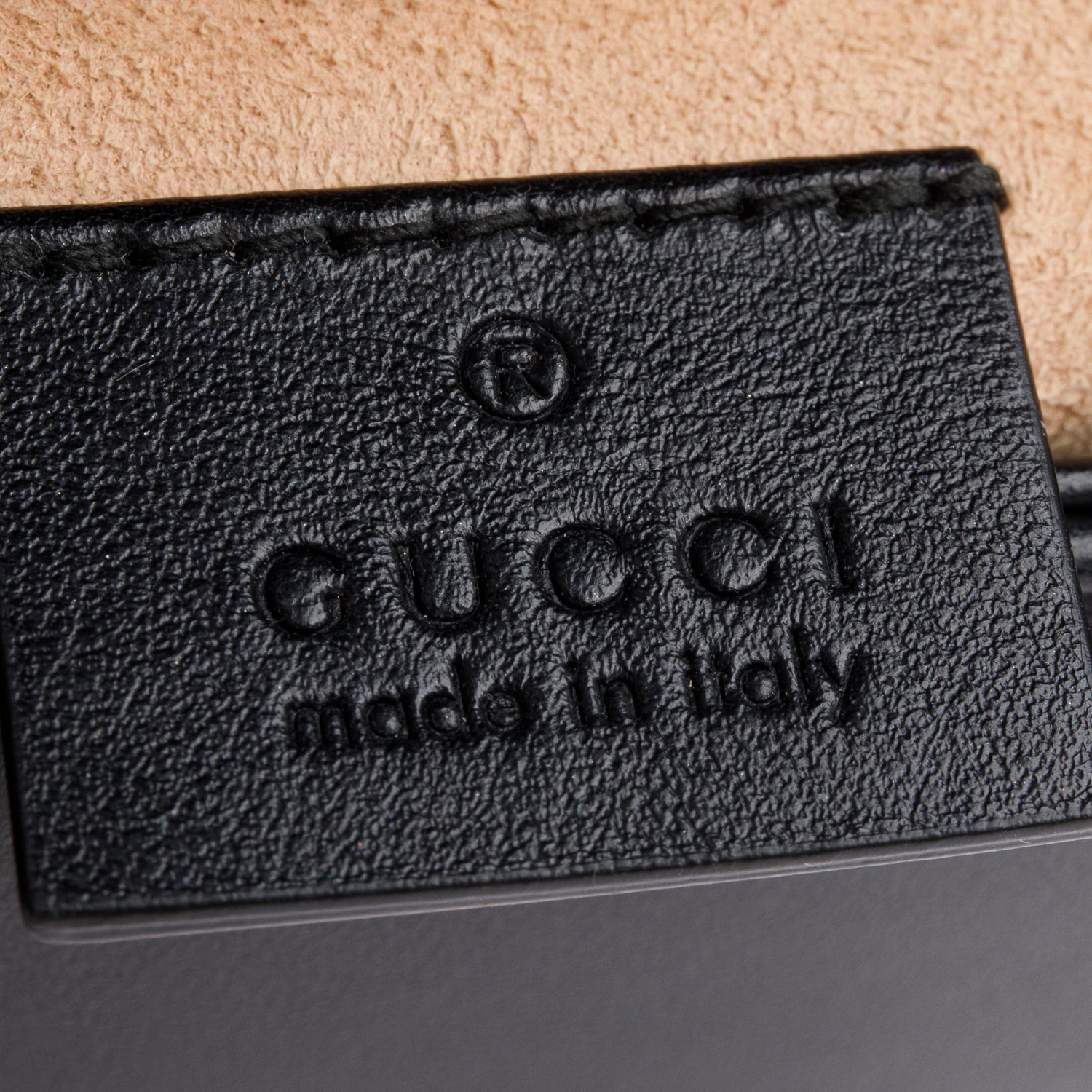 Gucci Black Calfskin Matelasse Mini GG Marmont Top Handle Shoulder Bag w/ Box & Strap