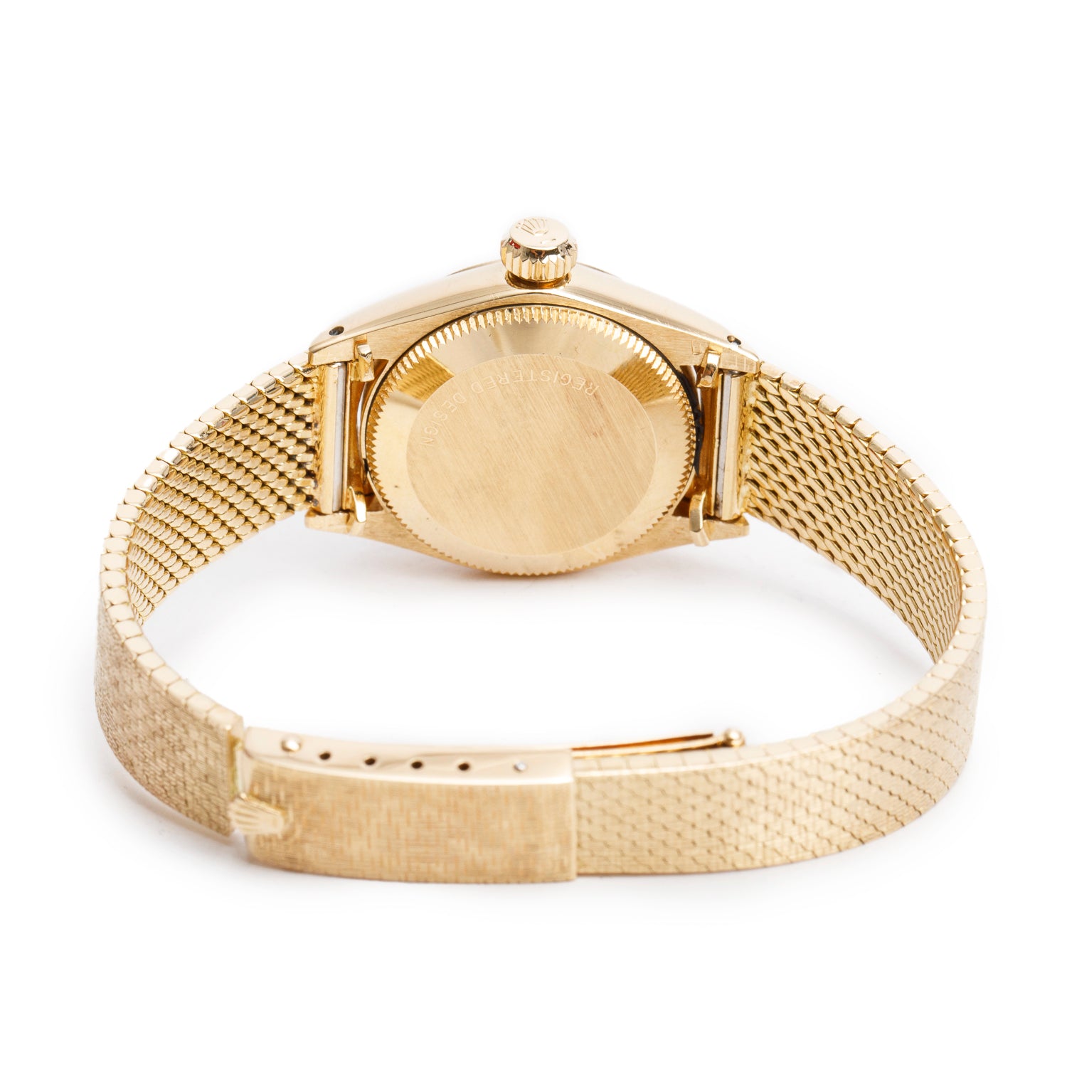 Rolex Vintage 18k Yellow Gold Oyster Perpetual 26 MM Watch Gold Dial 6719