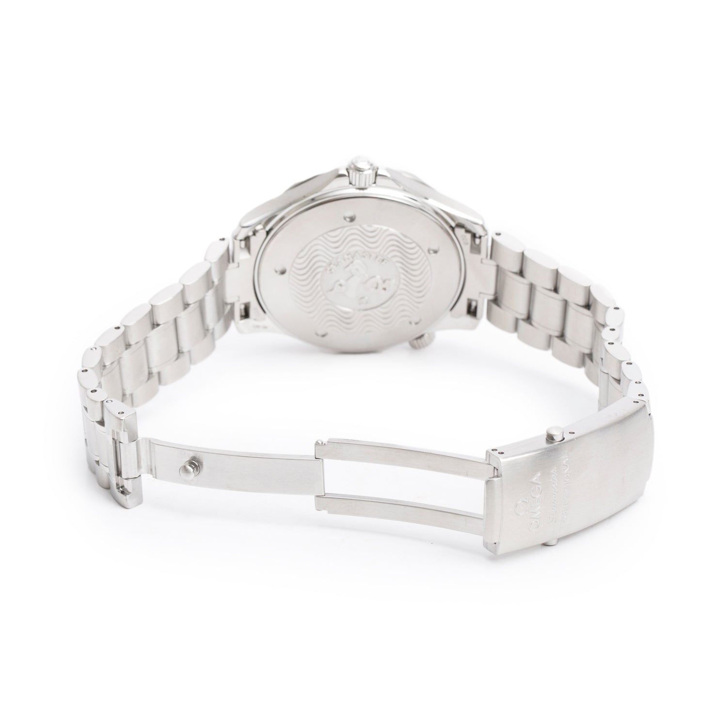 Omega Stainless Steel Seamaster 41 MM Quartz Watch Blue Dial w/ Box