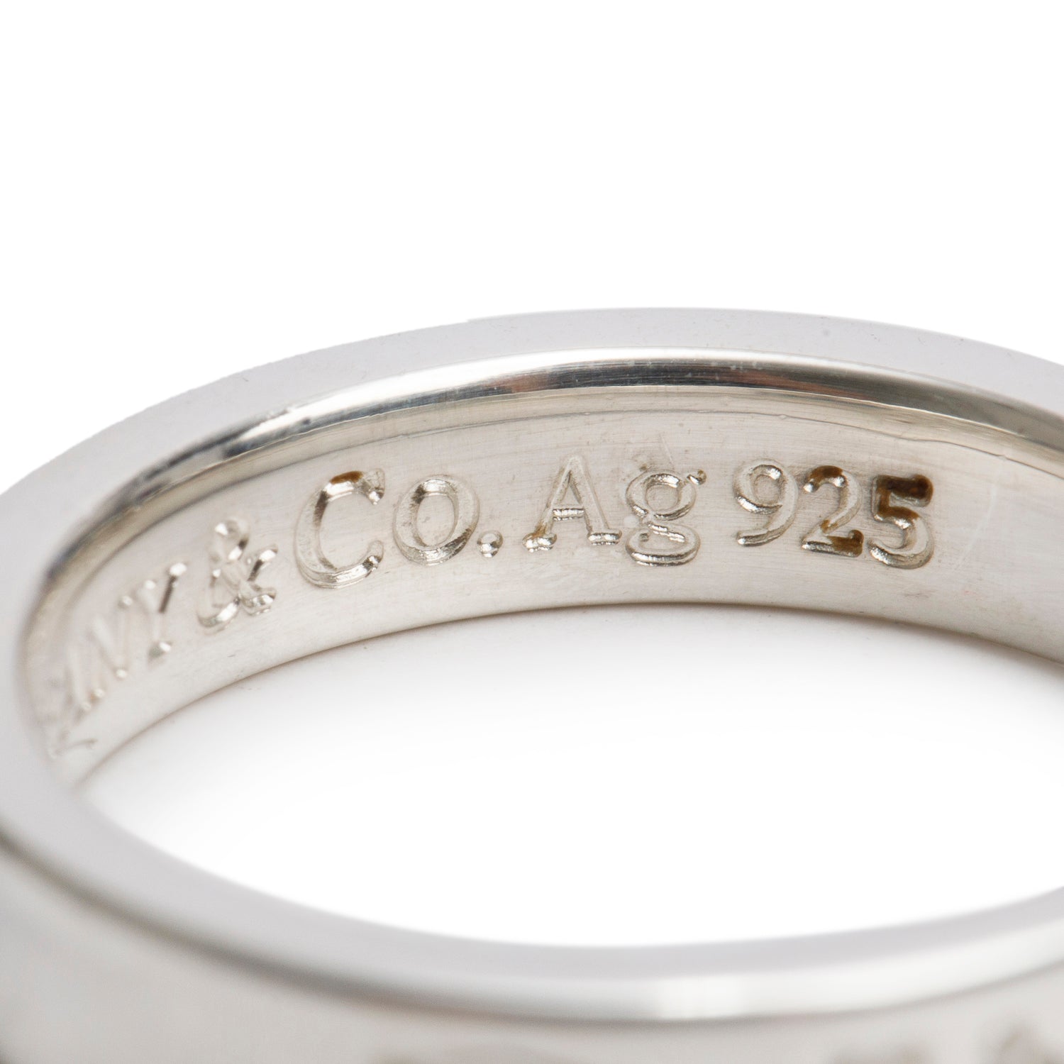 Tiffany & Co. Sterling Silver 1837 Narrow Ring, Size 5