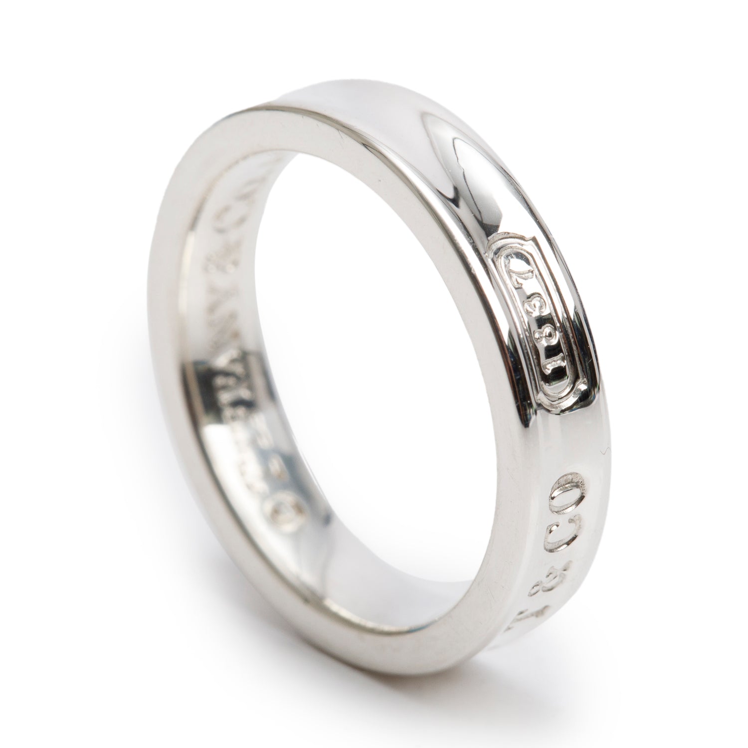 Tiffany & Co. Sterling Silver 1837 Narrow Ring, Size 5