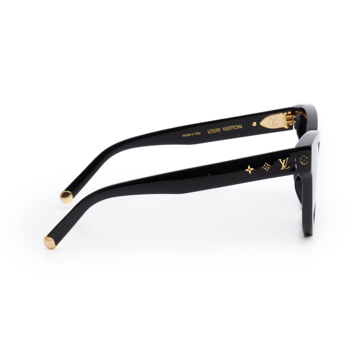 Louis Vuitton 2023 Z1908E Black Acetate My Monogram Cat-Eye Sunglasses w/ Box & Case