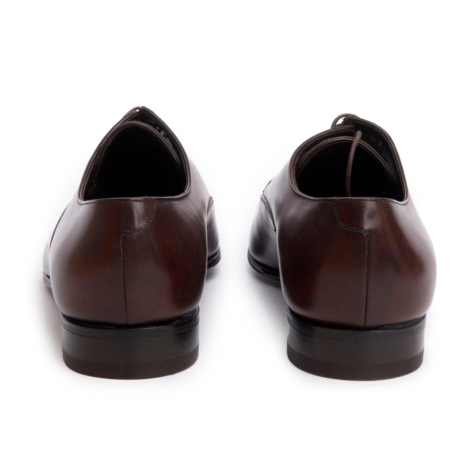 Louis Vuitton Brown Leather Mayflower Derby Shoes, Men's Size 8.5 w/ Box