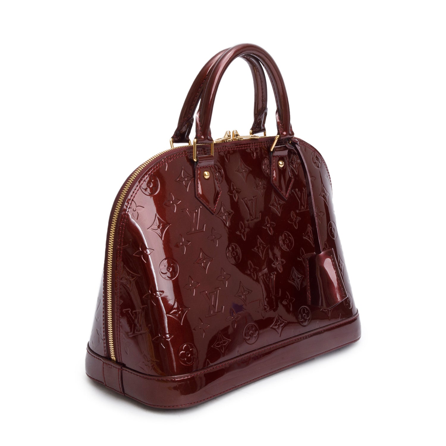 Louis Vuitton Burgundy Monogram Vernis Alma PM