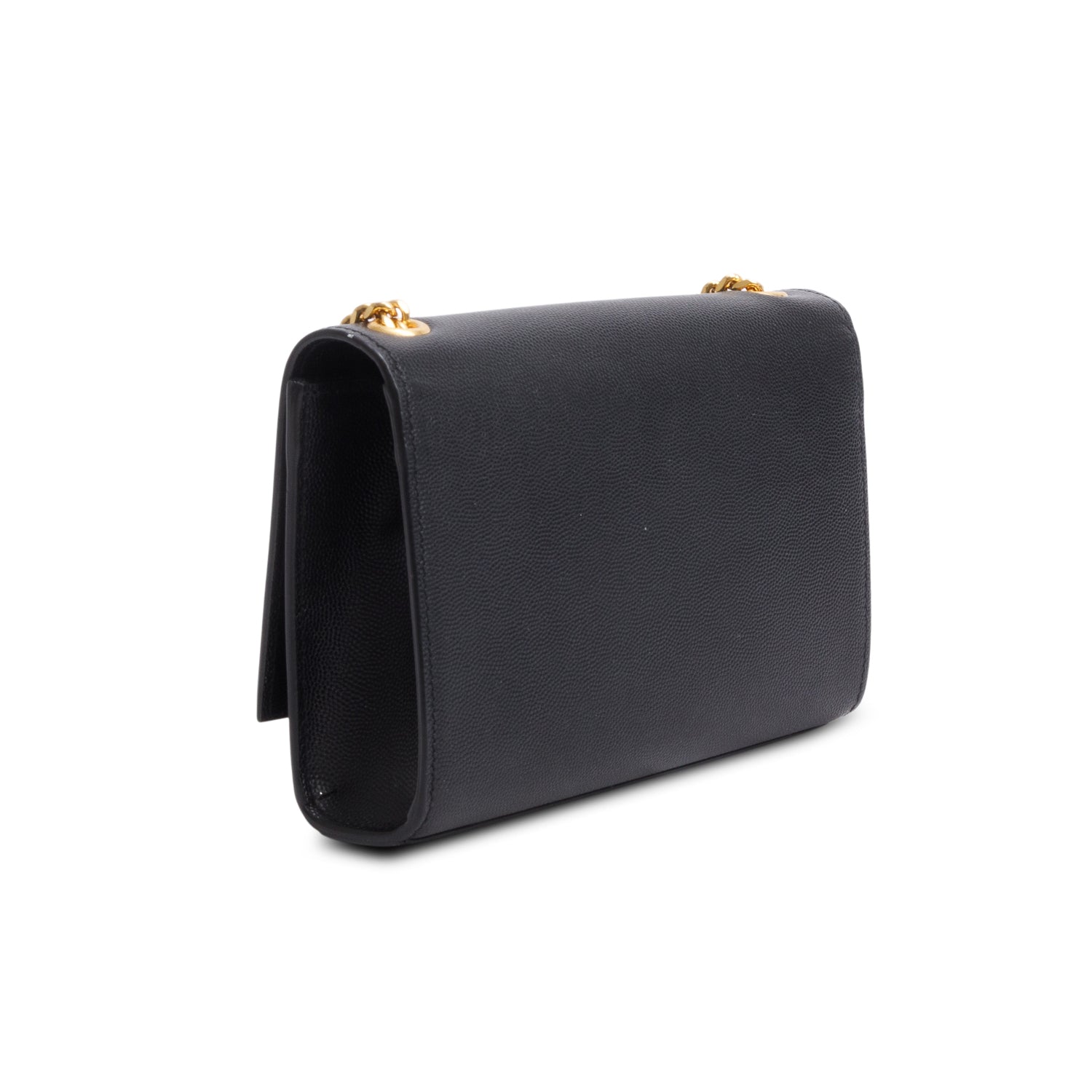 Saint Laurent 2020 Black Grain De Poudre Small Monogram Kate Satchel w/ Box