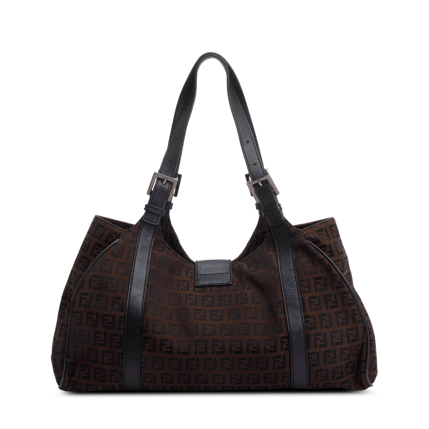 Fendi Brown Zucca Canvas Hobo Bag