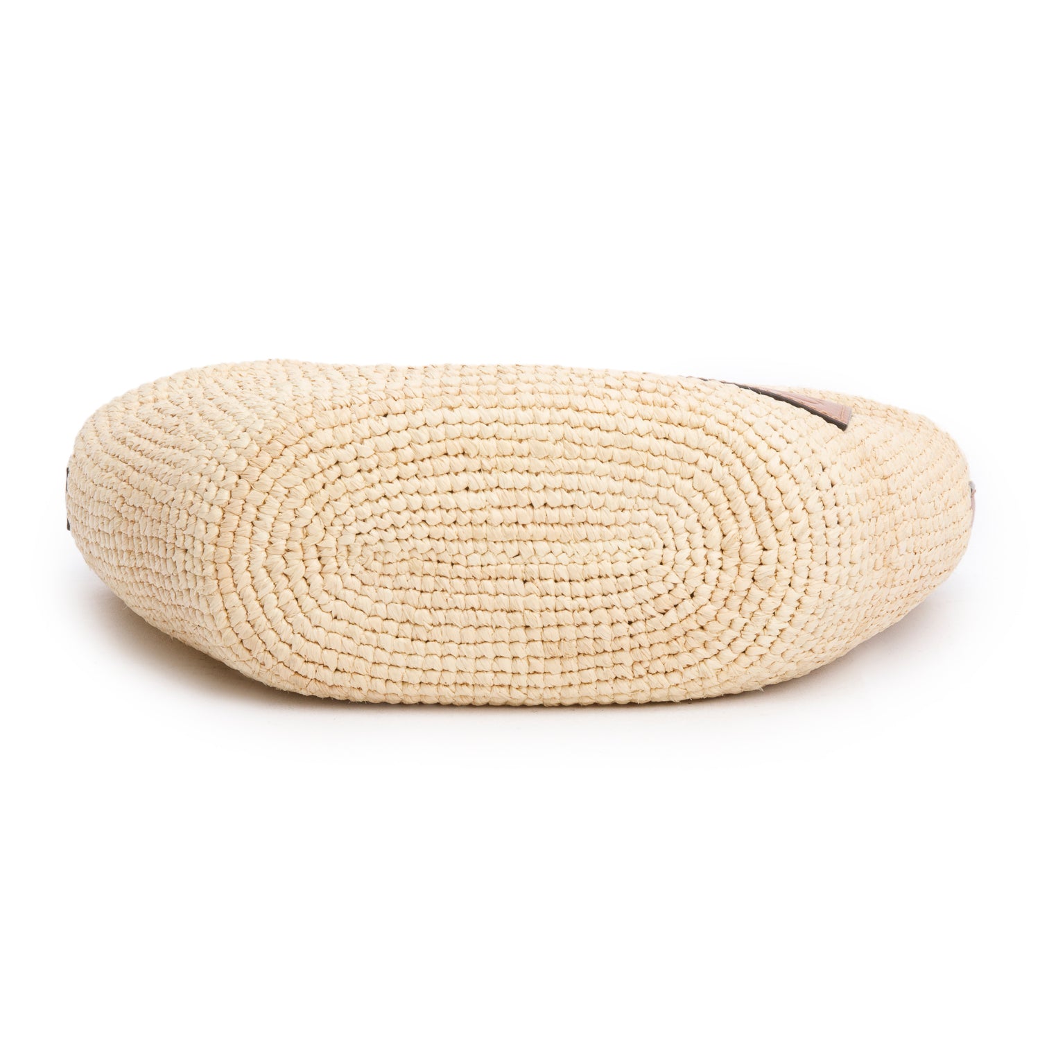 Loewe Neutral Raffia and Calfskin Slit Pochette Bag