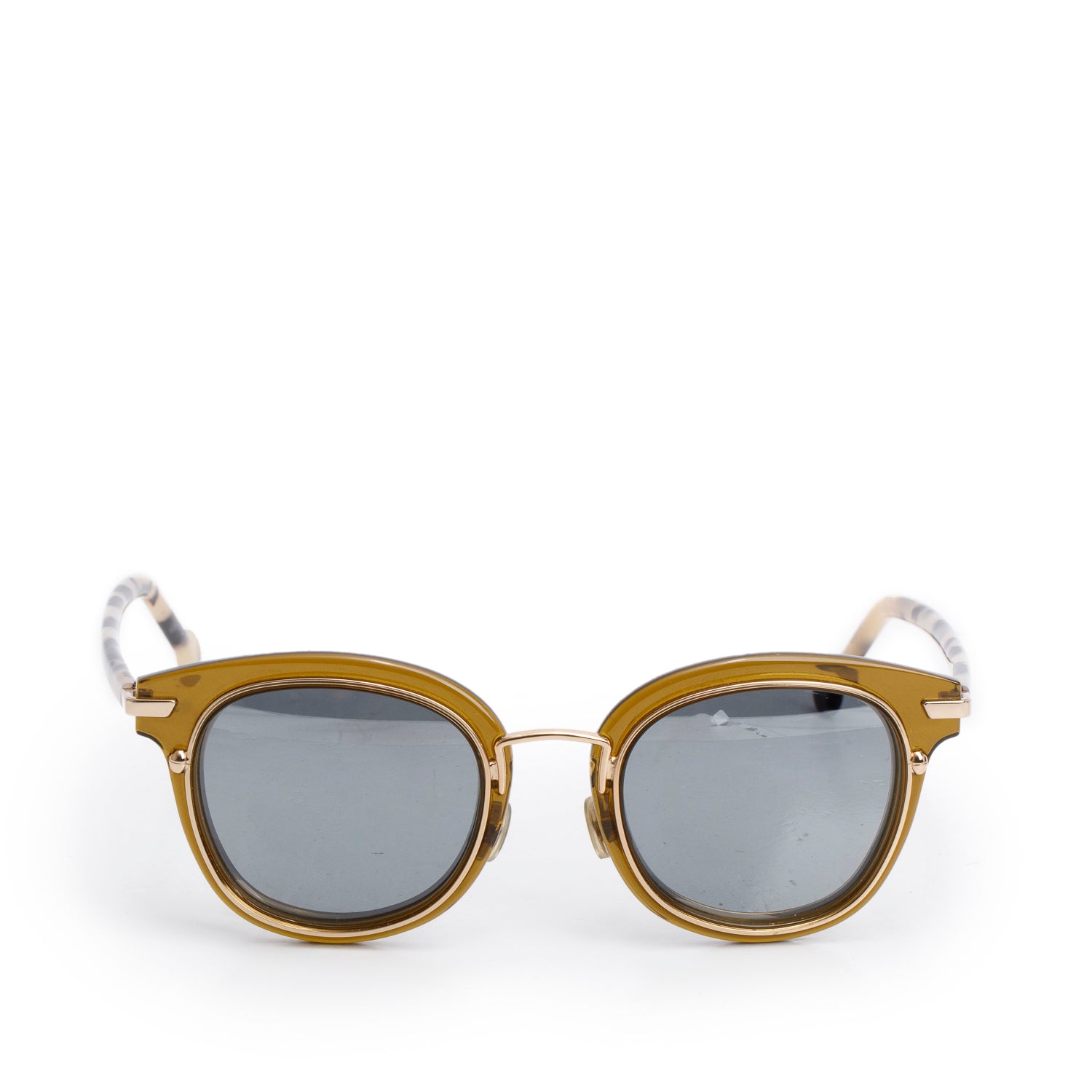 Christian Dior TCS15A/U4P Brown Origins 2 Acetate Mirrored Sunglasses w/ Box & Case