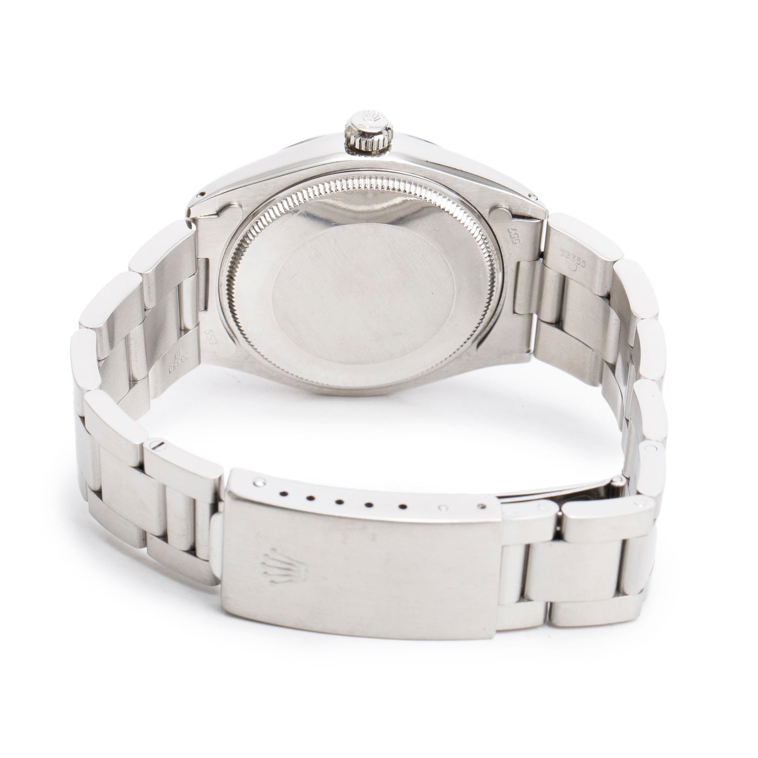 Rolex Stainless Steel Oyster Perpetual 34 MM Automatic Watch Black Dial 1002 w/ Box