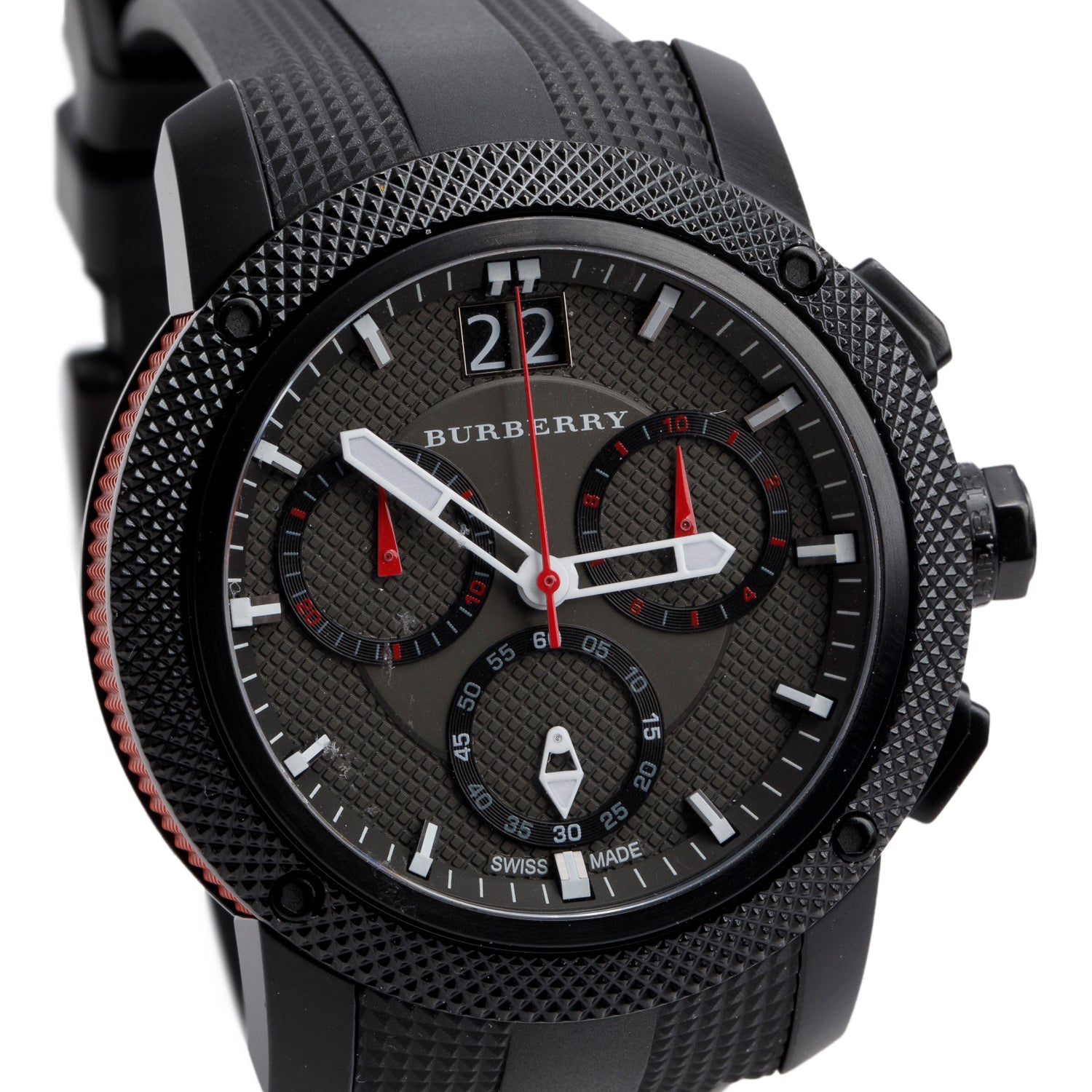 Burberry Black Stainless Steel BU9802 The Endurance 45 MM