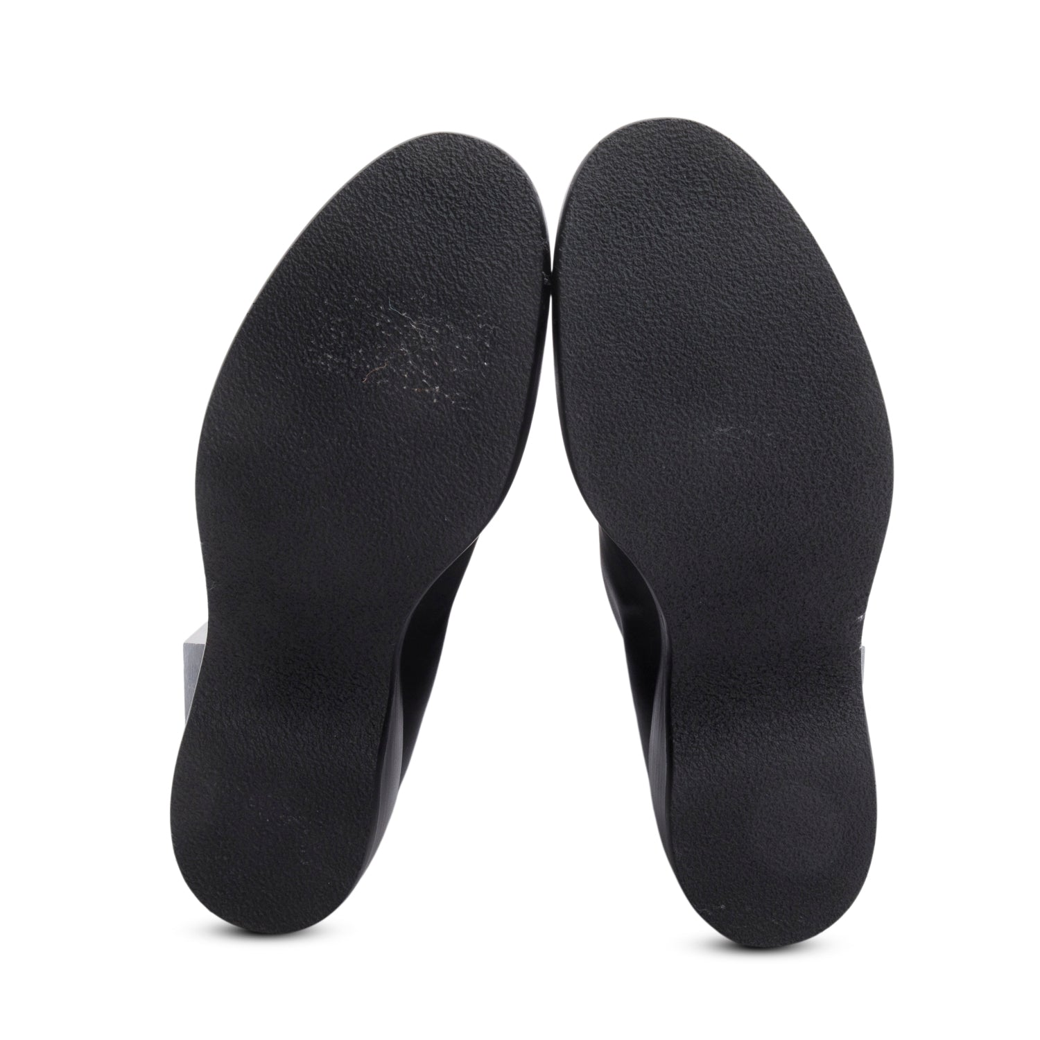 The Row Black Leather Motorbike Riding Boots, Size 38