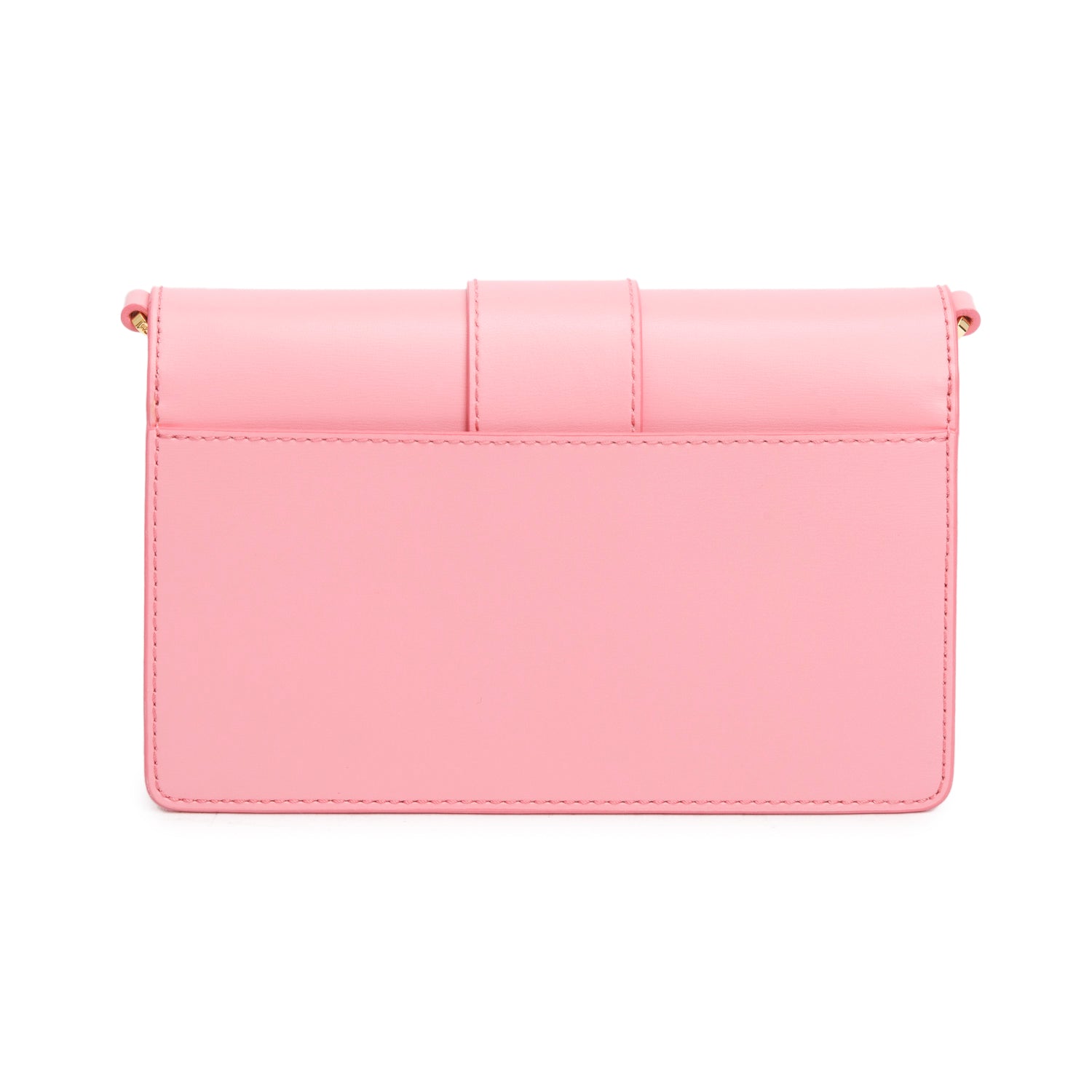 MCM Pink Leather Small Tracy Crossbody Wallet