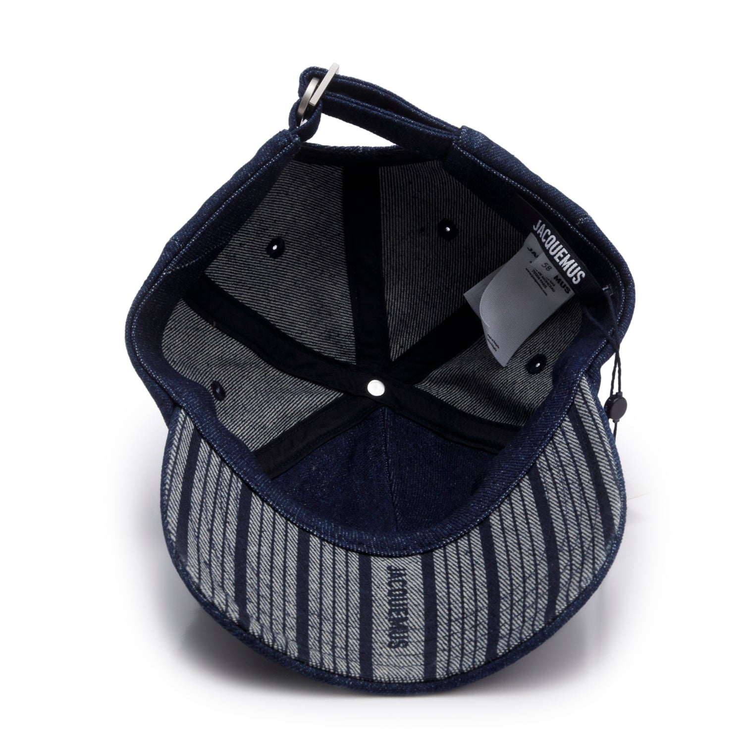 Jacquemus Blue Denim La Casquette Gadjo, Size 58